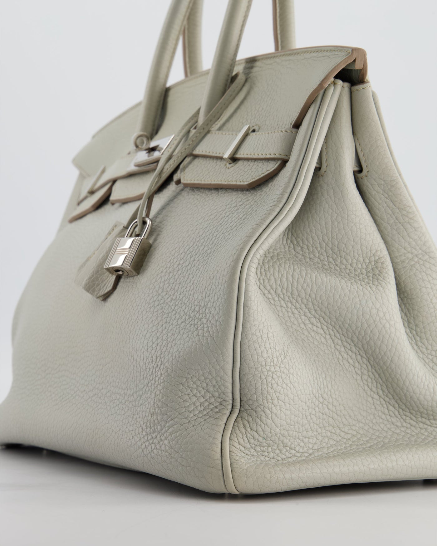 Hermes Birkin 35 Retourne Bag in Gris Perle Togo Leather with Palladium Hardware - Product Image 11