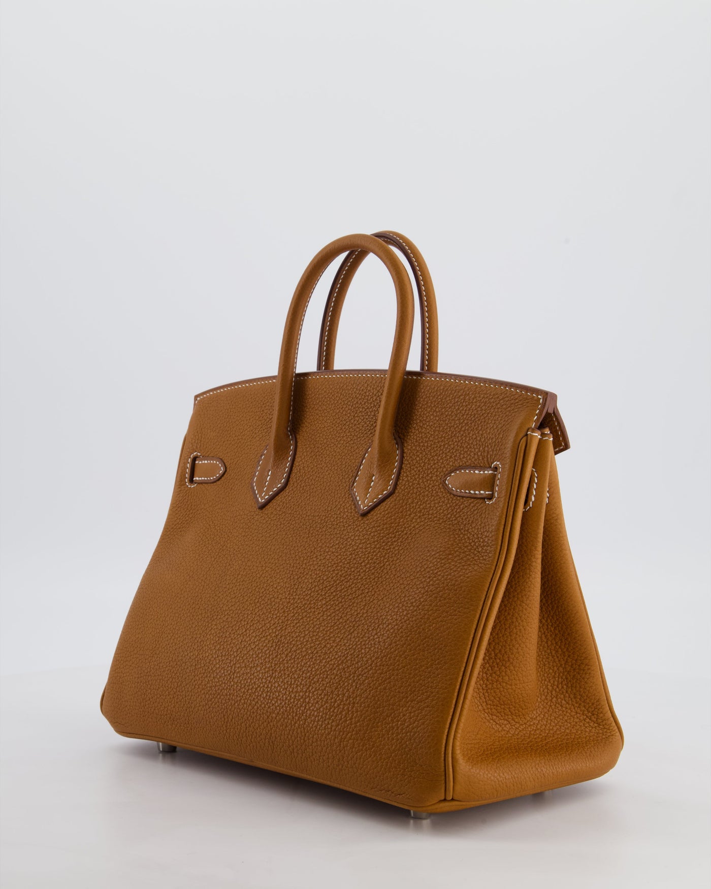 *RARE* Hermes Birkin 25 Retourne Bag in Fauve Barenia Faubourg Leather with Palladium Hardware - Product Image 5