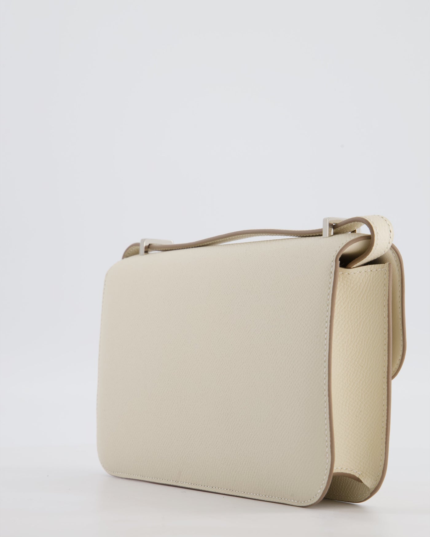 *NEW RELEASE* Hermes Constance 1-Elan Miroir Bag in Craie Epsom Leather with Palladium Hardware - Product Image 16