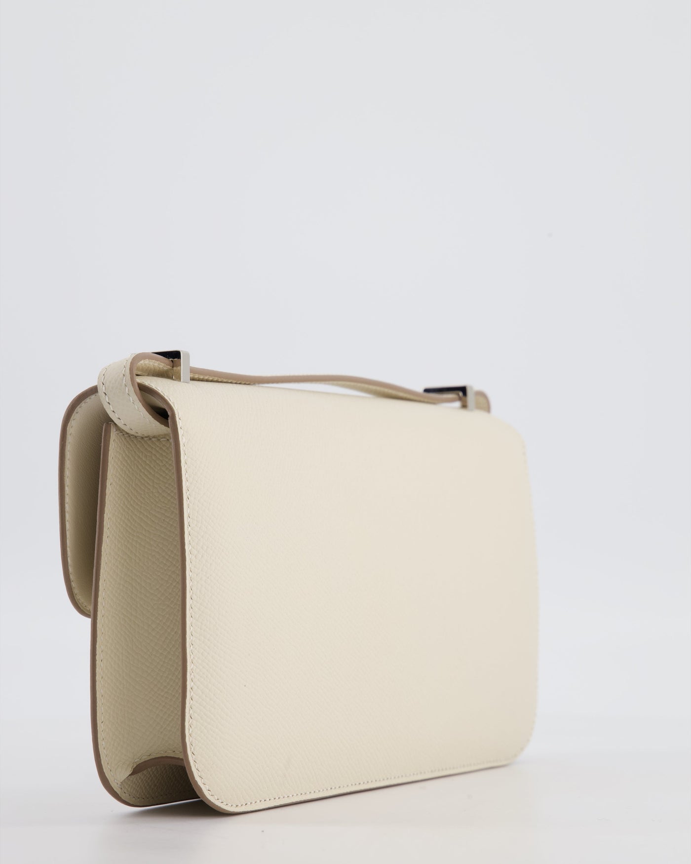 *NEW RELEASE* Hermes Constance 1-Elan Miroir Bag in Craie Epsom Leather with Palladium Hardware - Product Image 17