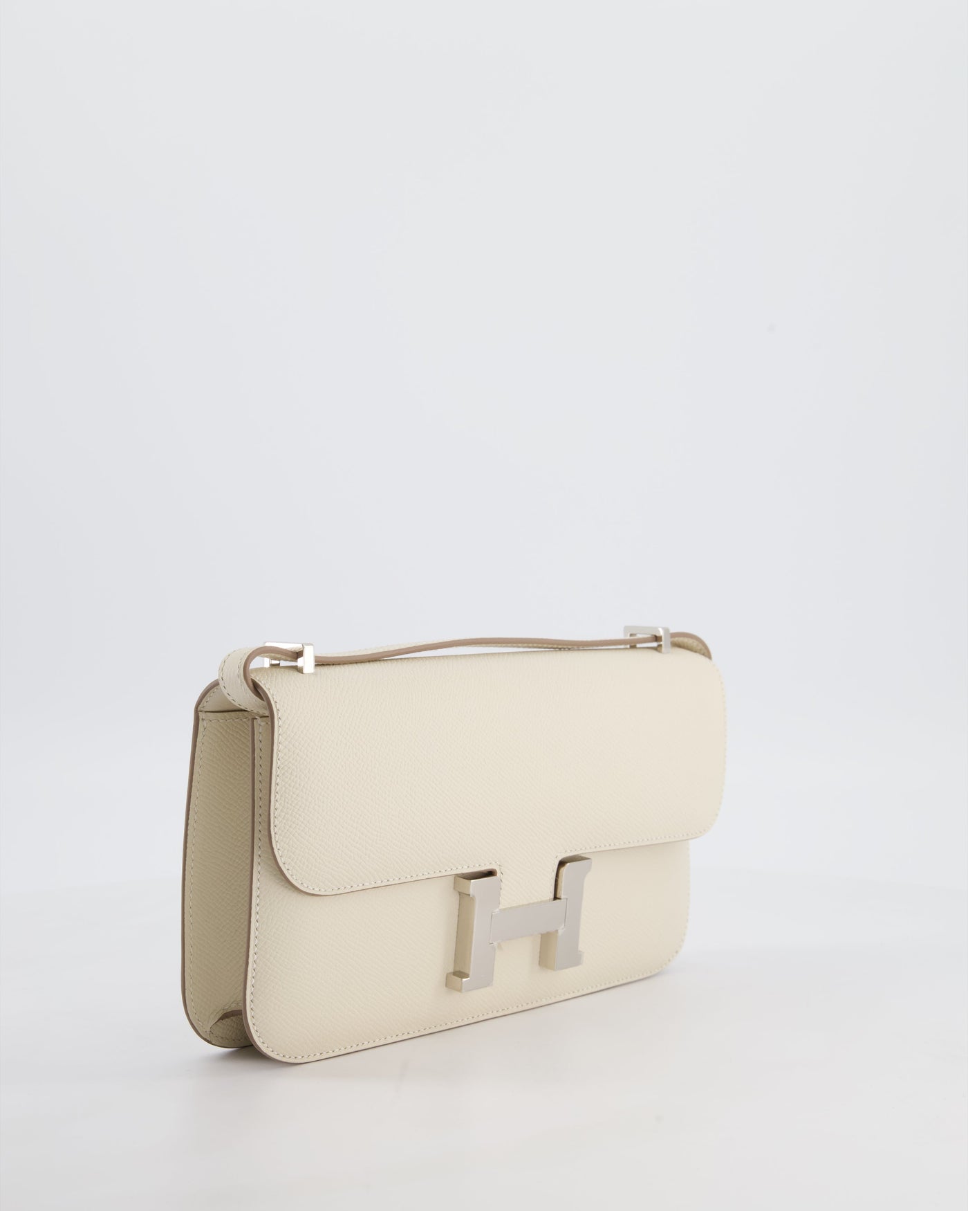 *NEW RELEASE* Hermes Constance 1-Elan Miroir Bag in Craie Epsom Leather with Palladium Hardware - Product Image 4