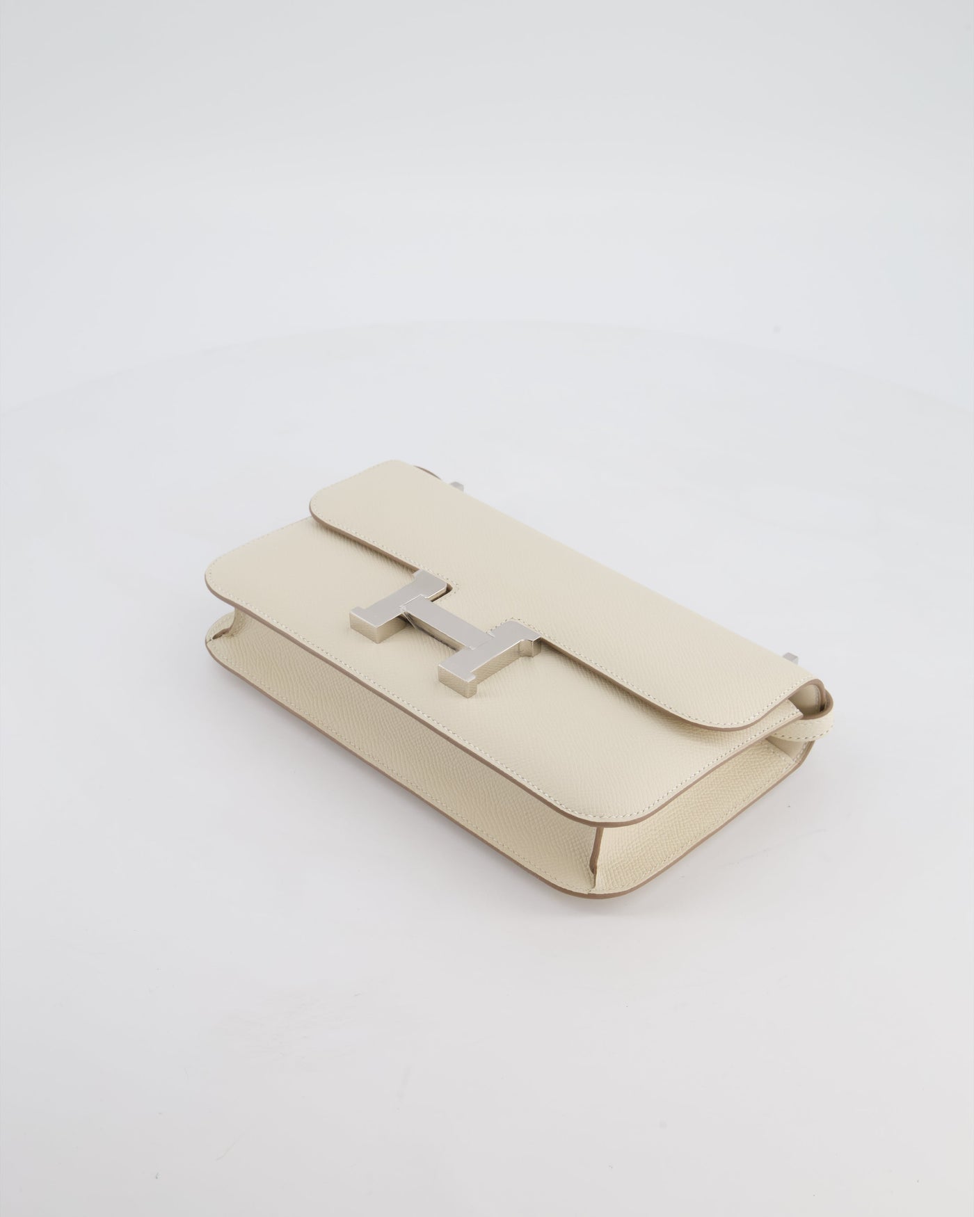 *NEW RELEASE* Hermes Constance 1-Elan Miroir Bag in Craie Epsom Leather with Palladium Hardware - Product Image 19