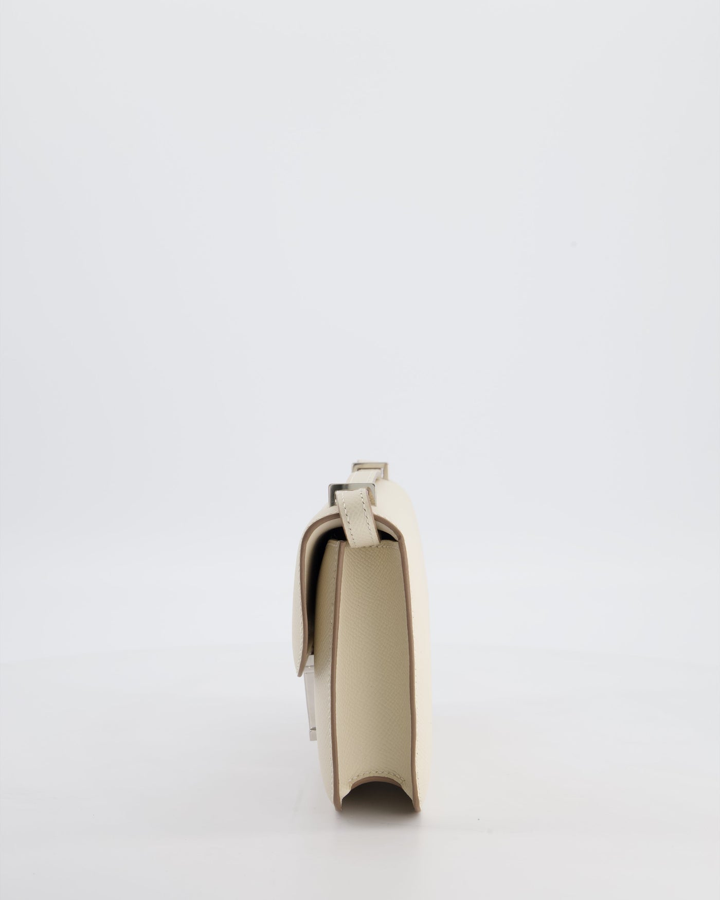 *NEW RELEASE* Hermes Constance 1-Elan Miroir Bag in Craie Epsom Leather with Palladium Hardware - Product Image 9