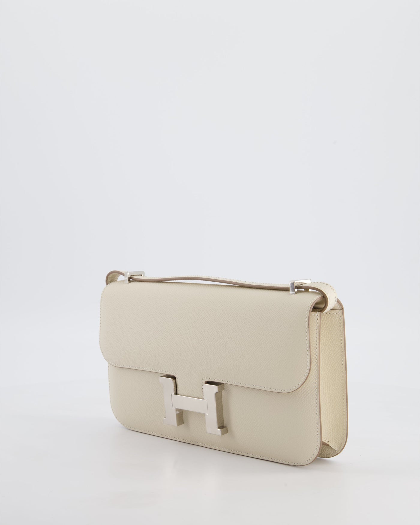 *NEW RELEASE* Hermes Constance 1-Elan Miroir Bag in Craie Epsom Leather with Palladium Hardware - Product Image 10