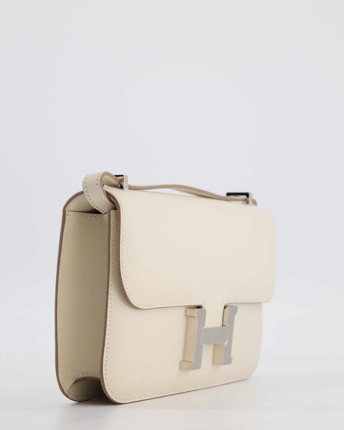 *NEW RELEASE* Hermes Constance 1-Elan Miroir Bag in Craie Epsom Leather with Palladium Hardware - Product Image 14