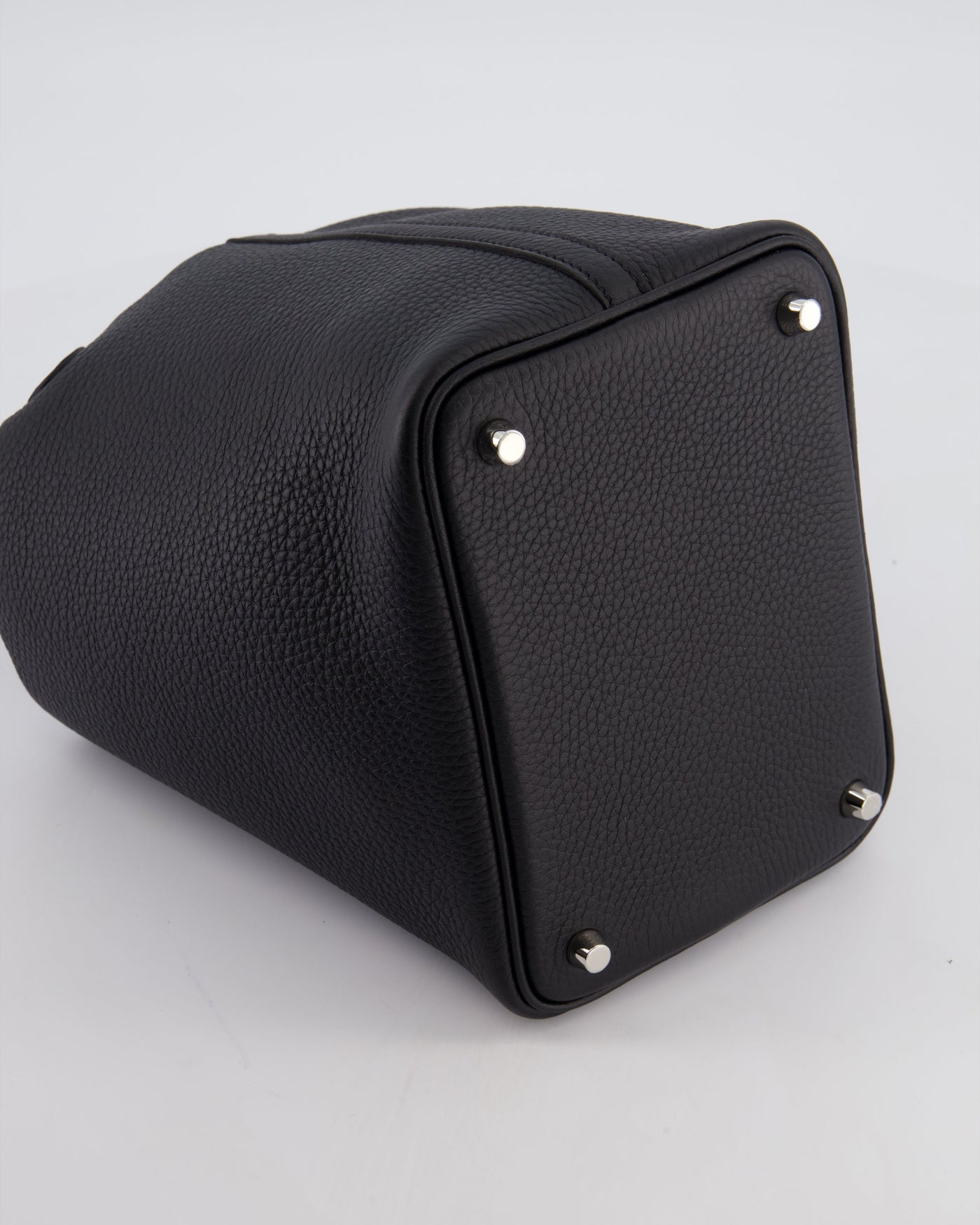 Hermes Picotin Lock 18 Bag in Noir Clemence Leather with Palladium Hardware - Product Image 16