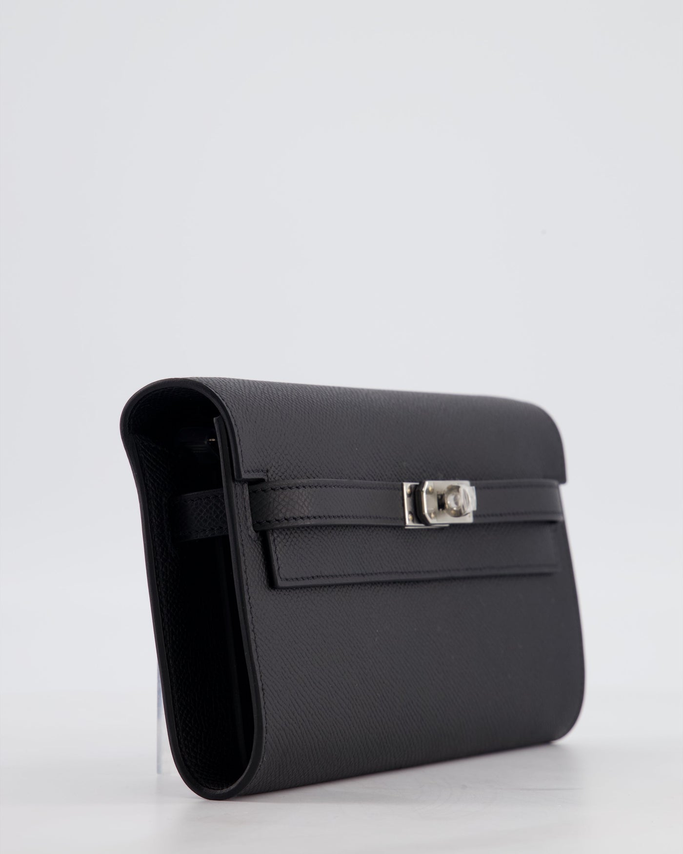 Hermes Kelly To Go Bag in Noir Epsom Leather with Palladium Hardware - Product Image 12