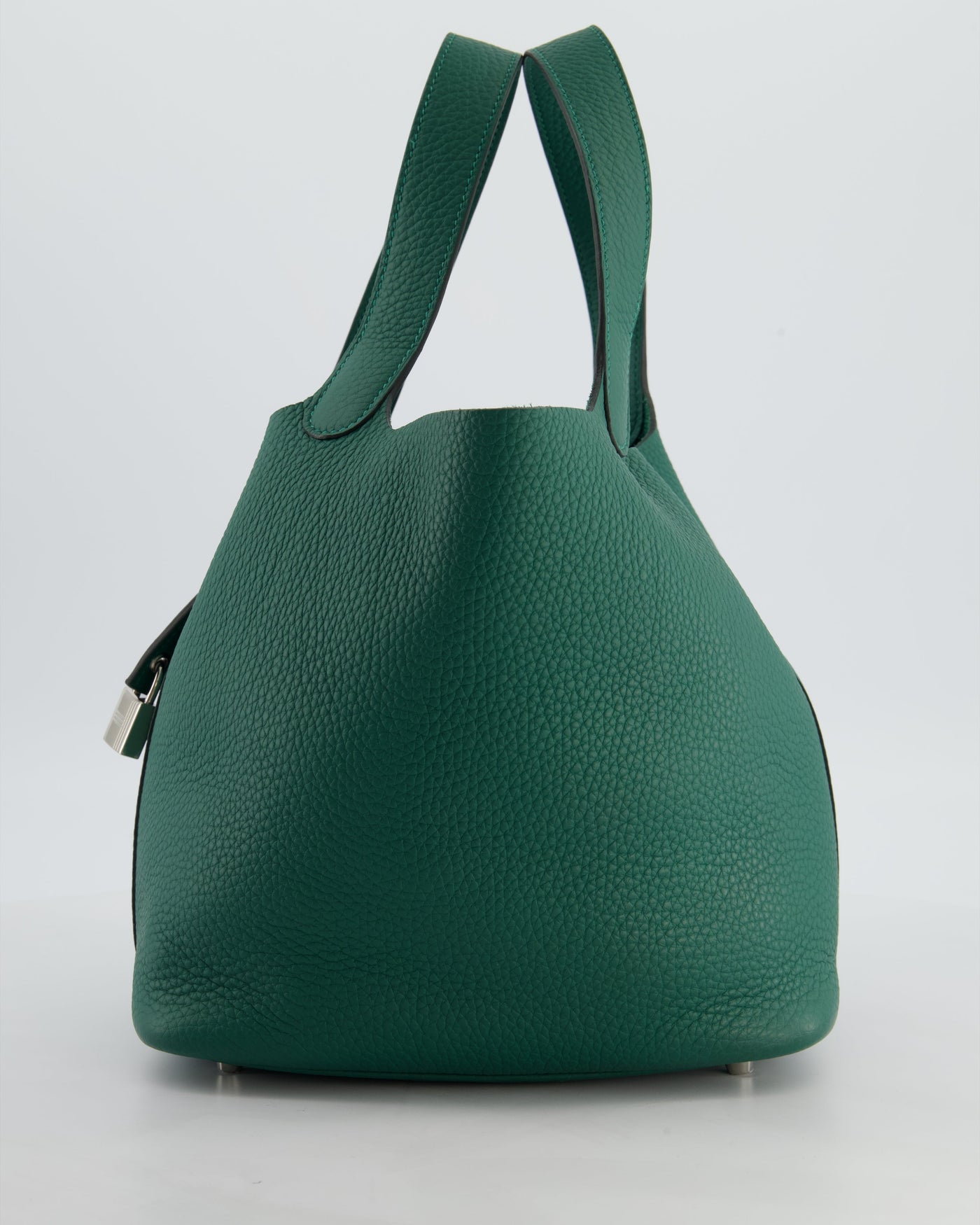Hermes Picotin Lock 22 Bag in Vert Moyen Clemence Leather with Palladium Hardware - Product Image 7