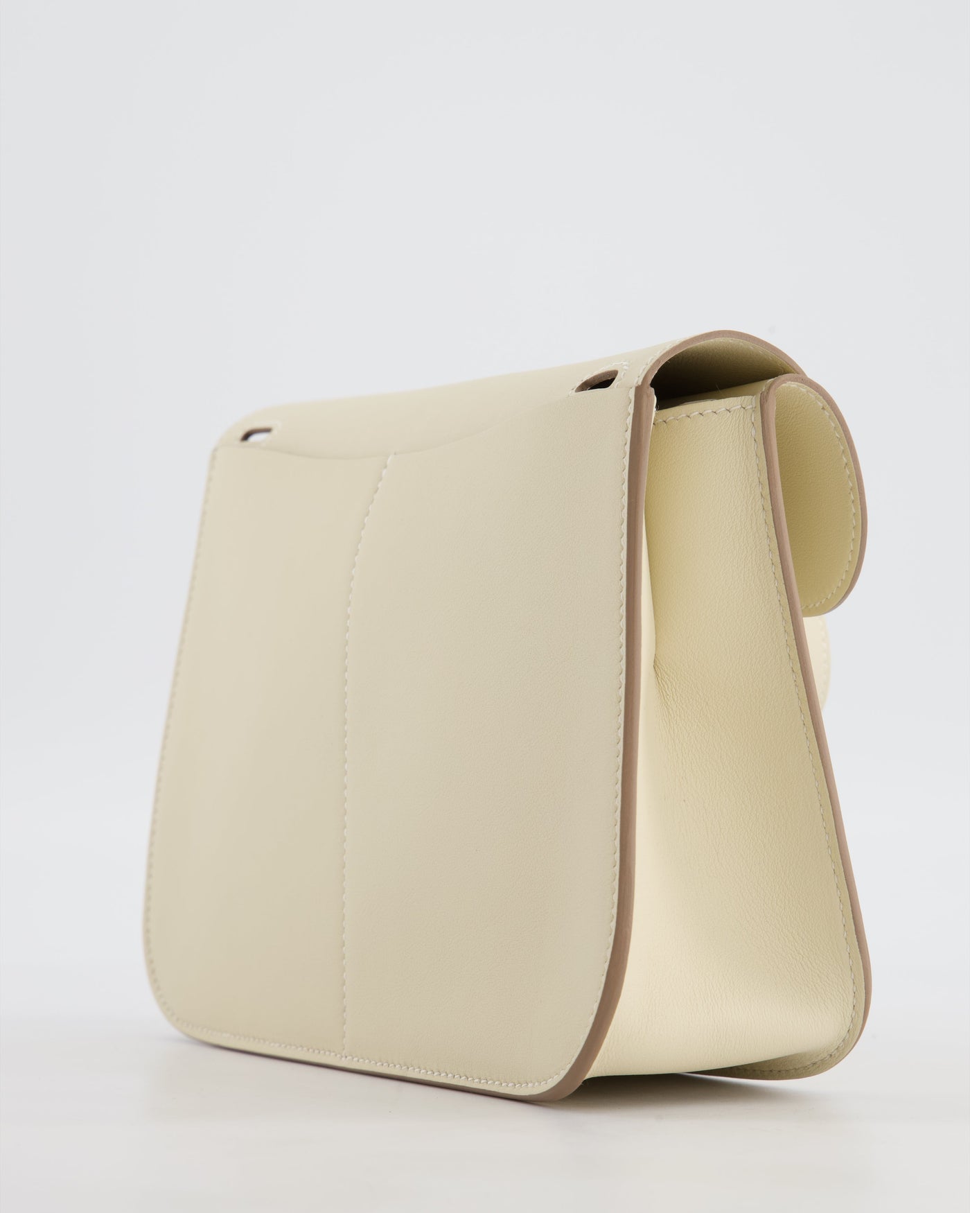 *NEW SIZE* Hermes Mini Halzan Bag in Craie Swift Leather with Gold Hardware - Product Image 13