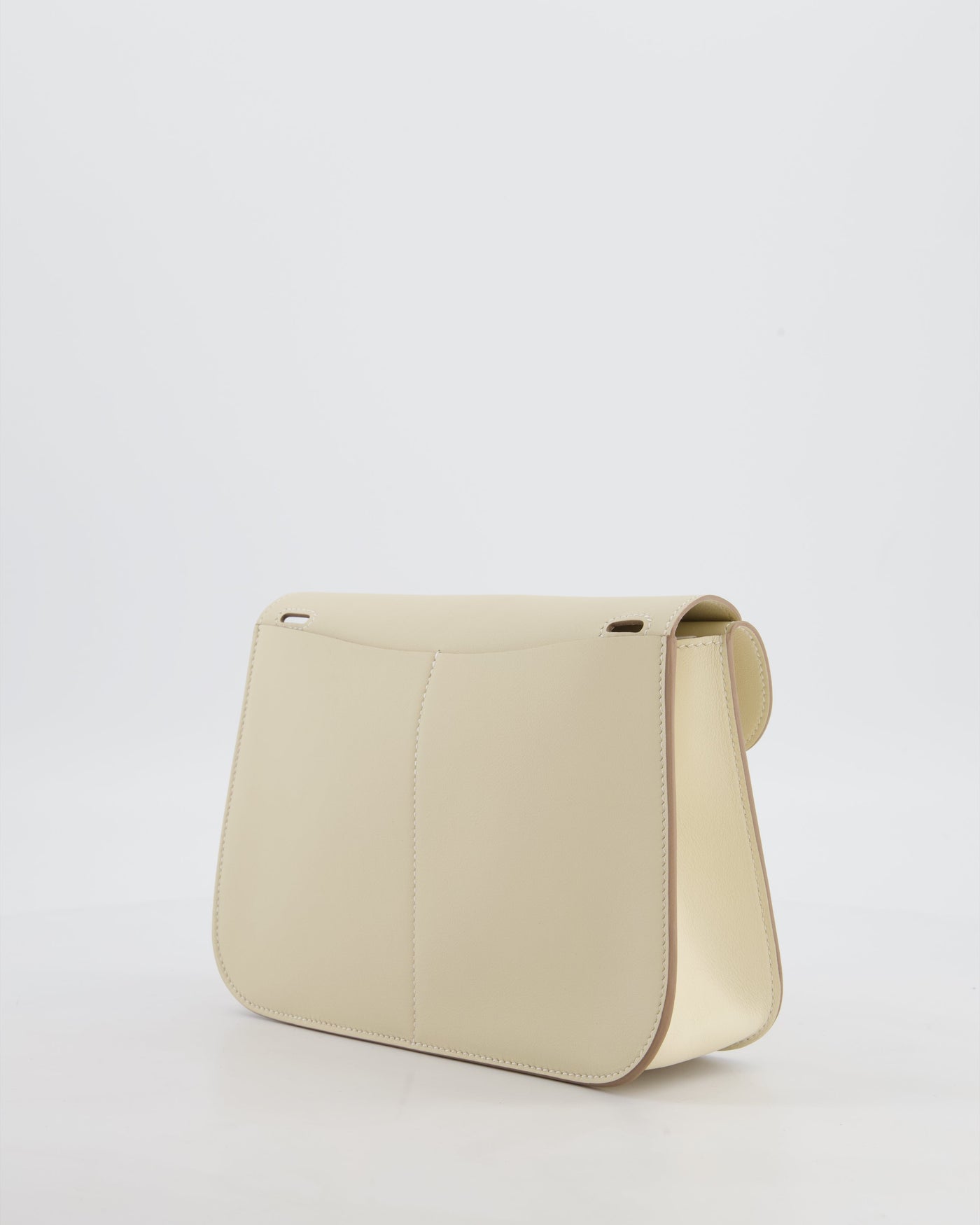 *NEW SIZE* Hermes Mini Halzan Bag in Craie Swift Leather with Gold Hardware - Product Image 6