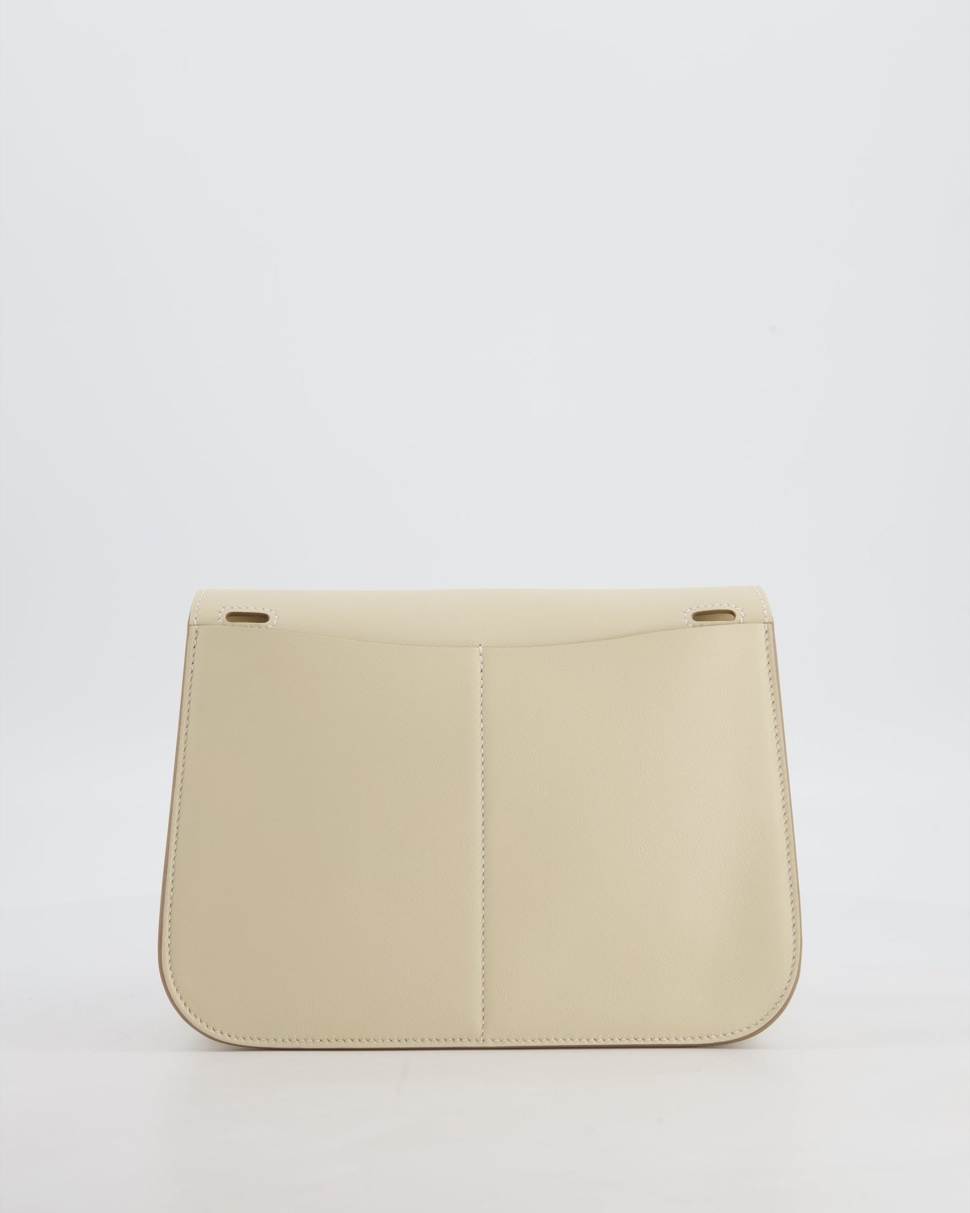 *NEW SIZE* Hermes Mini Halzan Bag in Craie Swift Leather with Gold Hardware - Product Image 7