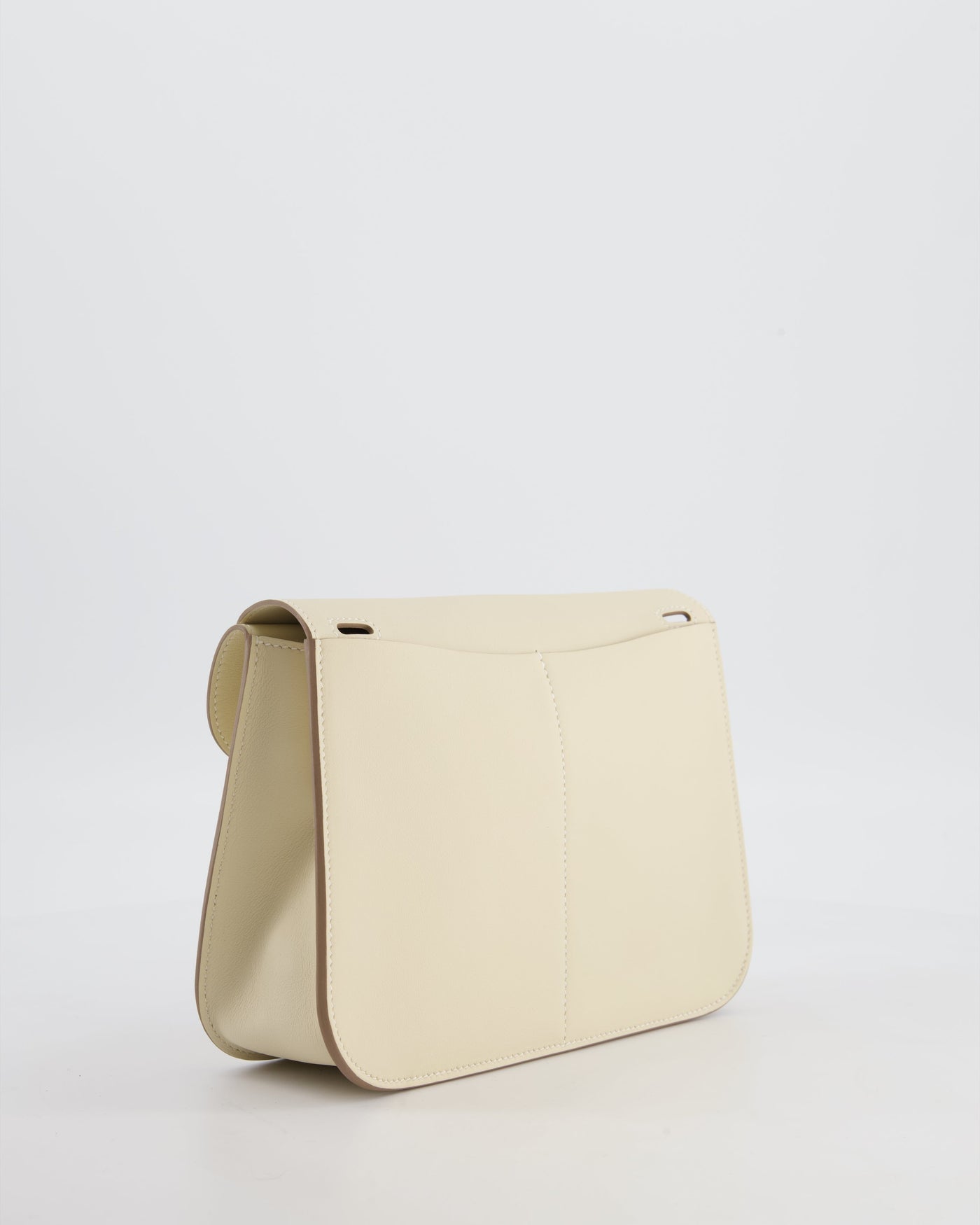 *NEW SIZE* Hermes Mini Halzan Bag in Craie Swift Leather with Gold Hardware - Product Image 8