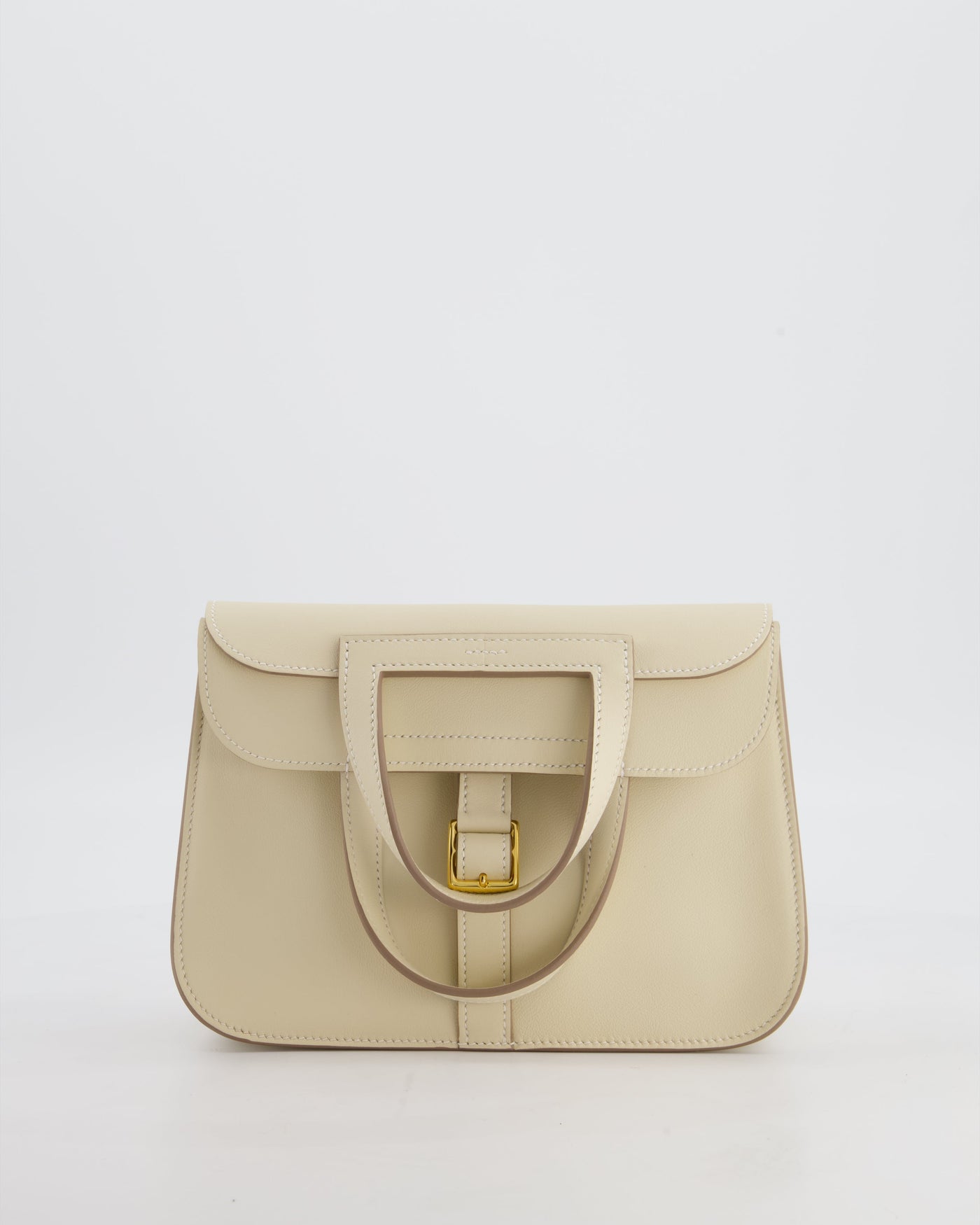 *NEW SIZE* Hermes Mini Halzan Bag in Craie Swift Leather with Gold Hardware - Product Image 2