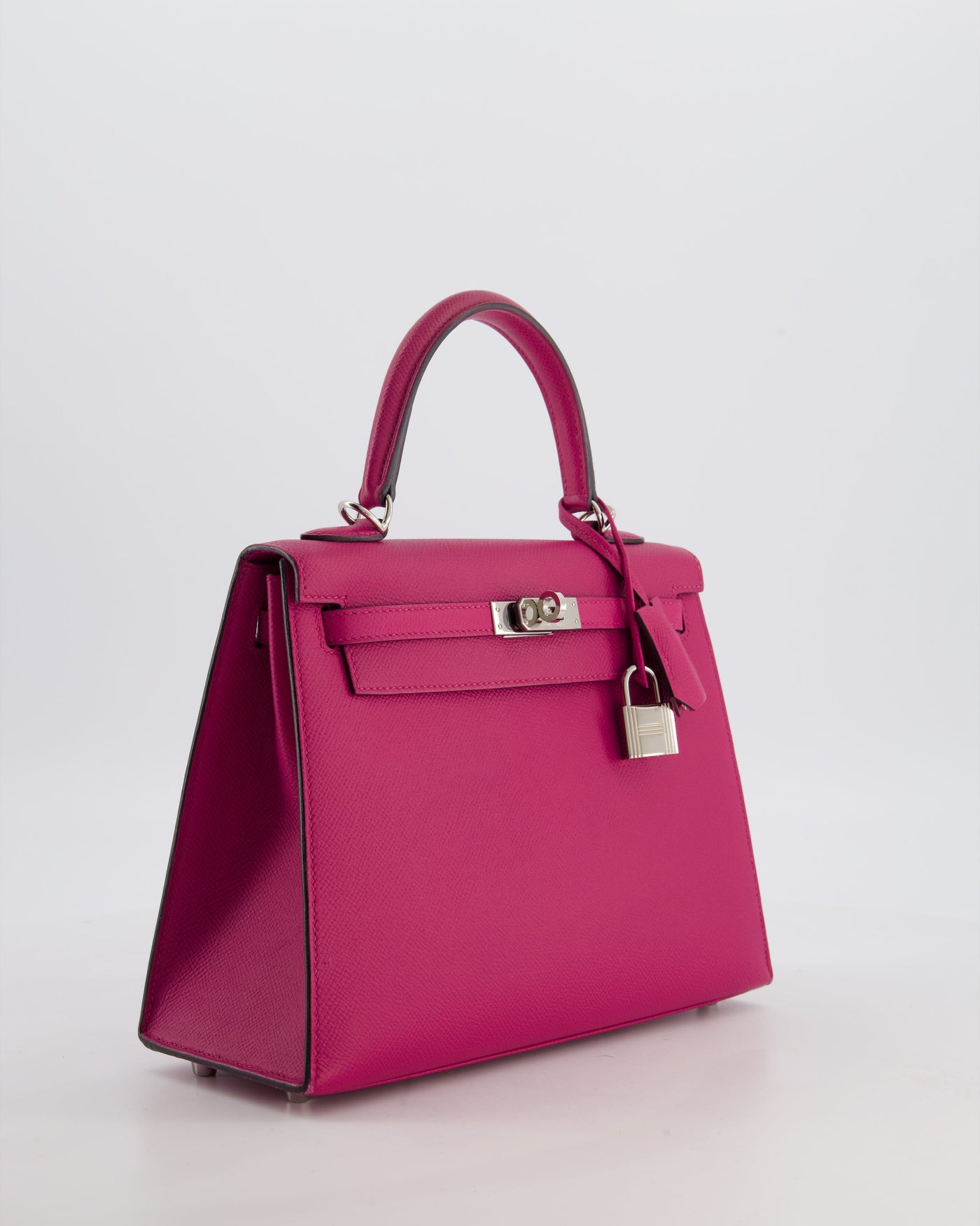 Hermes Kelly 25 Sellier Bag in Rose Pourpre Epsom Leather with Palladium Hardware - Product Image 3