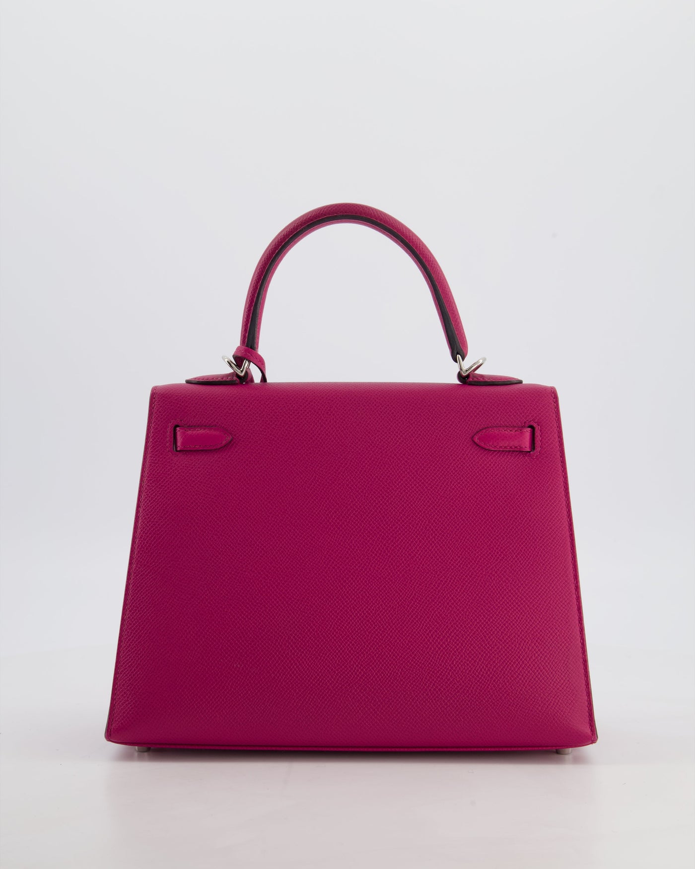 Hermes Kelly 25 Sellier Bag in Rose Pourpre Epsom Leather with Palladium Hardware - Product Image 6