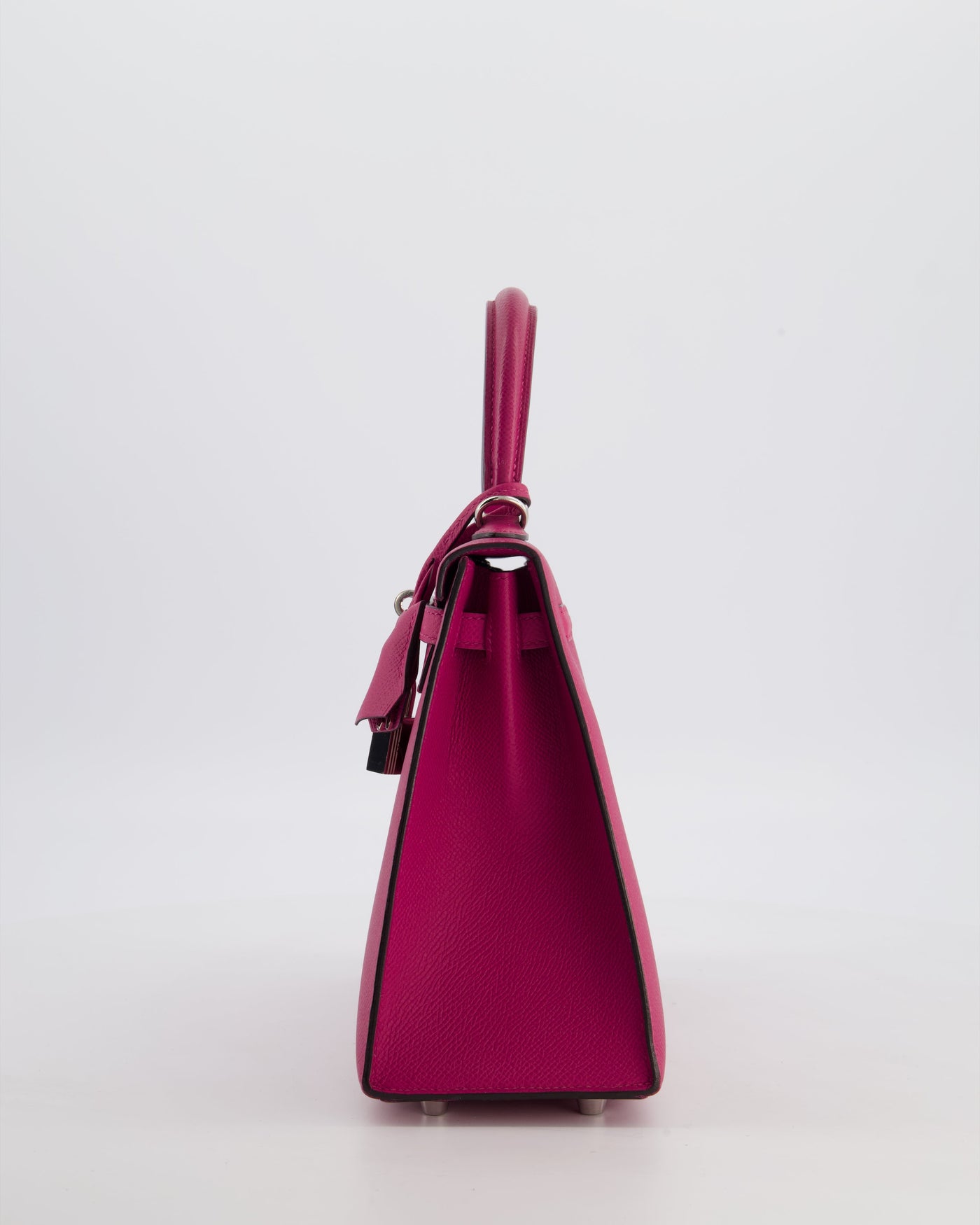 Hermes Kelly 25 Sellier Bag in Rose Pourpre Epsom Leather with Palladium Hardware - Product Image 8