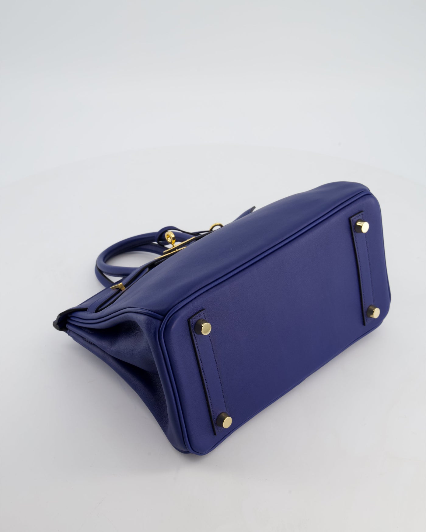 Hermes Birkin 25 Retourne Bag in Bleu Saphir Swift Leather with Gold Hardware - Product Image 18