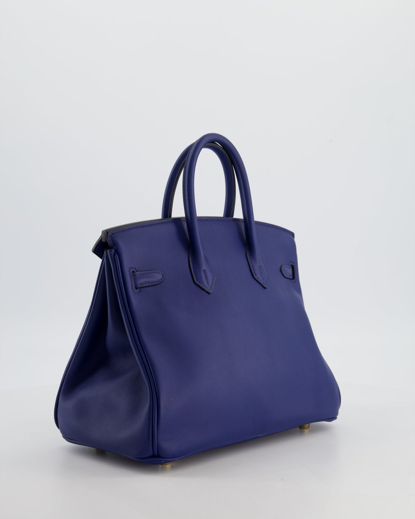 Hermes Birkin 25 Retourne Bag in Bleu Saphir Swift Leather with Gold Hardware - Product Image 7