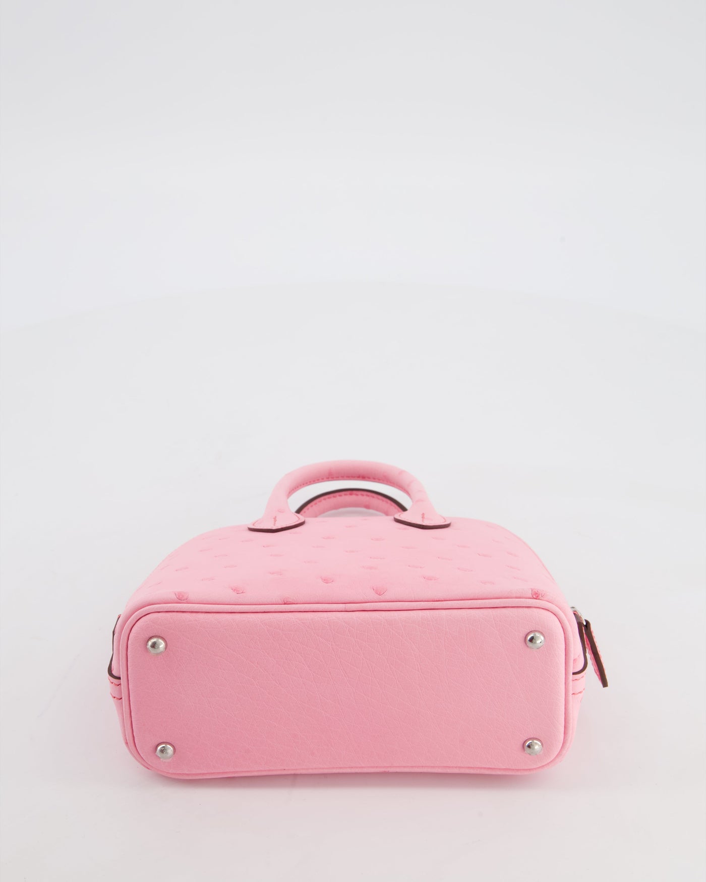 *HOT* Hermes Mini Bolide Bag in Rose Bubblegum Ostrich Leather with Palladium Hardware - Product Image 17