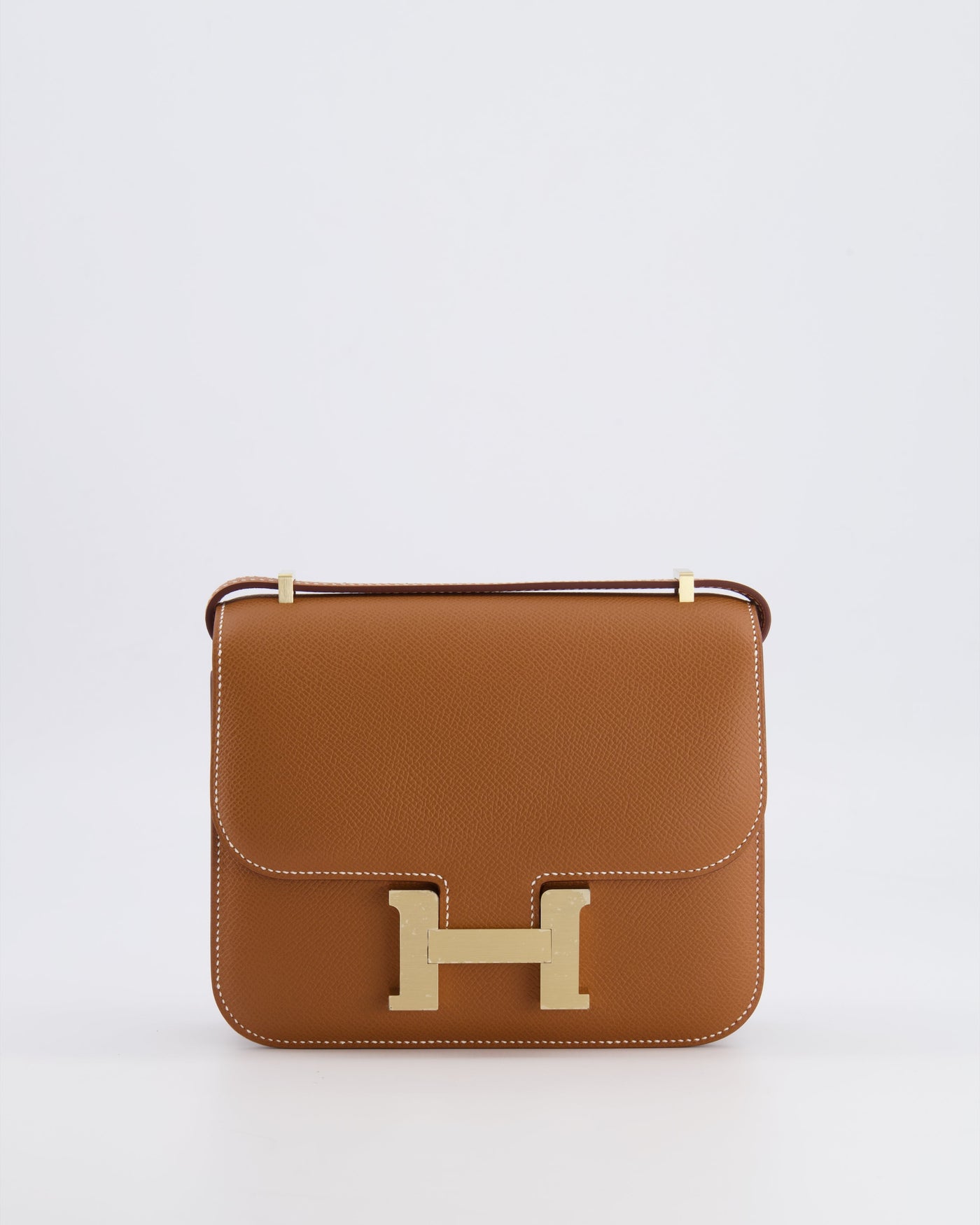 *RARE* Hermes Constance III 18 Miroir Bag in Gold Epsom Leather with Brushed Permabrass Hardware | Studio Nafay