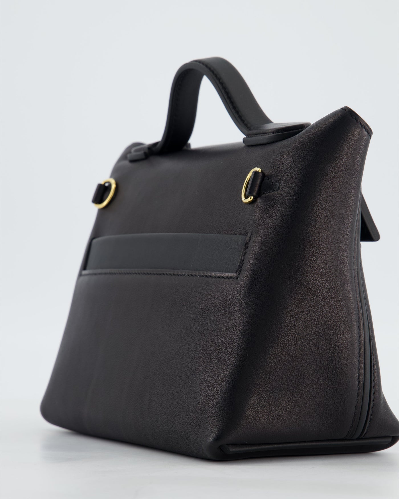 *RARE* Hermes 24/24 21 Bag in Noir Volupto and Noir Swift Leather with Gold Hardware - Product Image 14