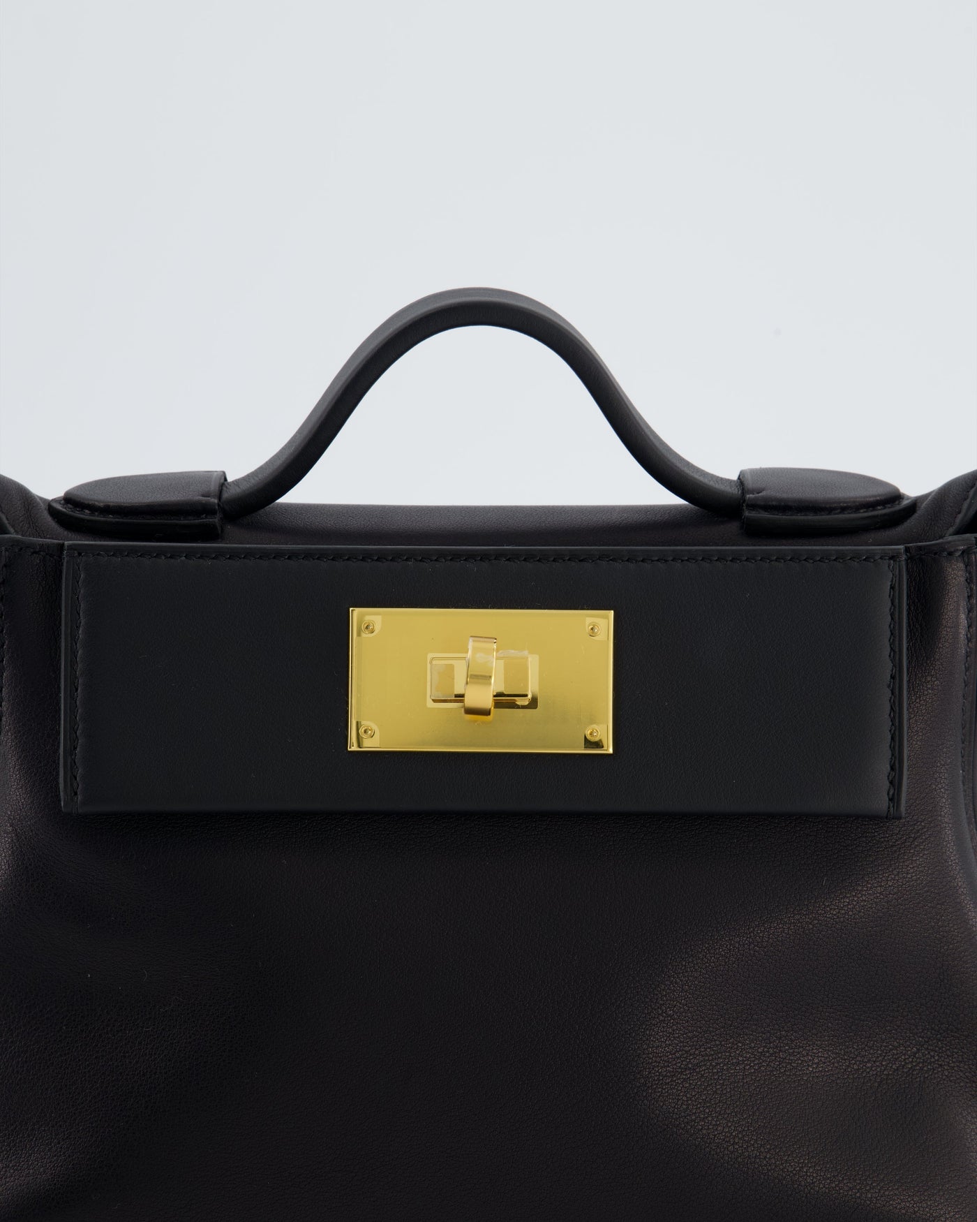 *RARE* Hermes 24/24 21 Bag in Noir Volupto and Noir Swift Leather with Gold Hardware - Product Image 19