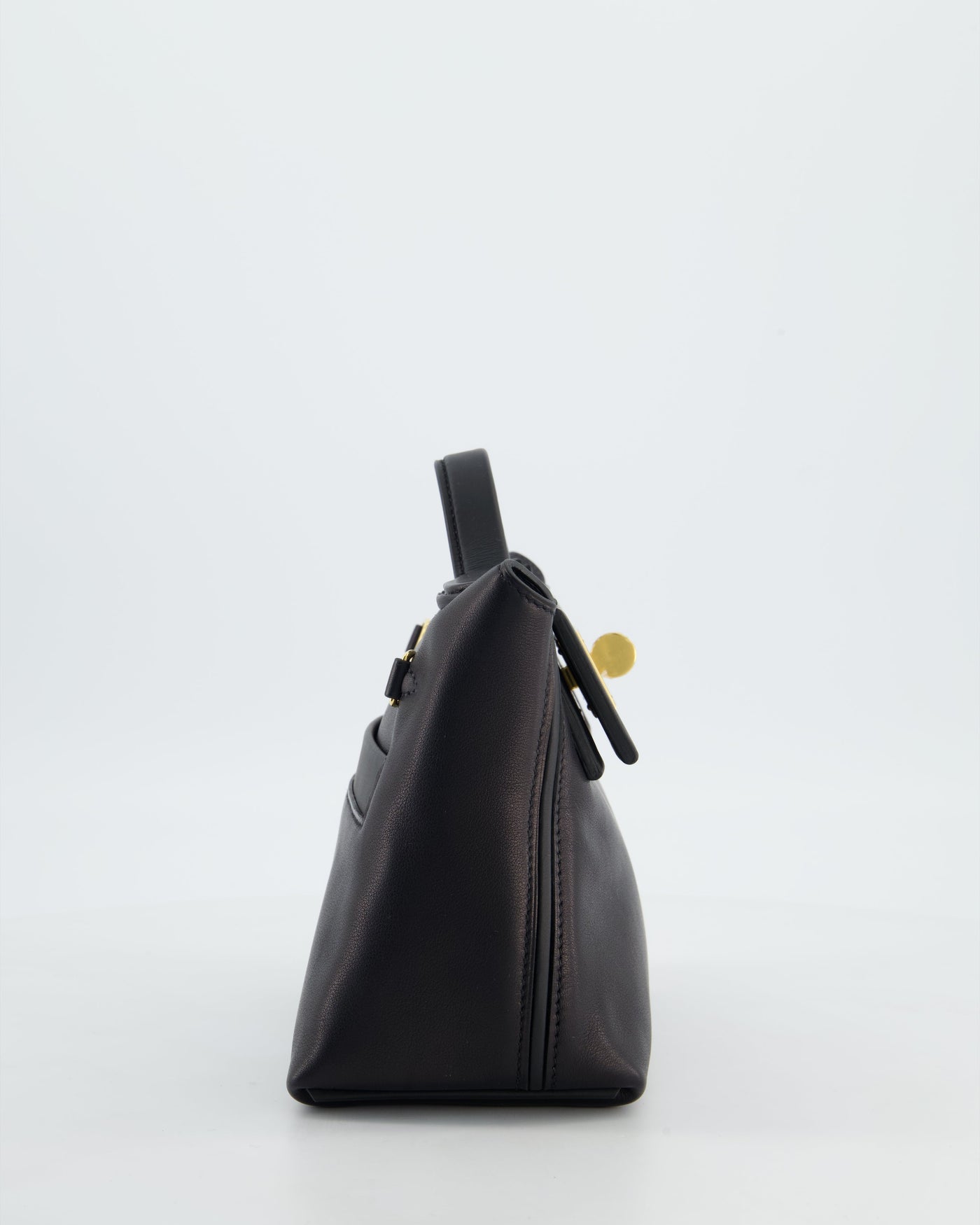 *RARE* Hermes 24/24 21 Bag in Noir Volupto and Noir Swift Leather with Gold Hardware - Product Image 6