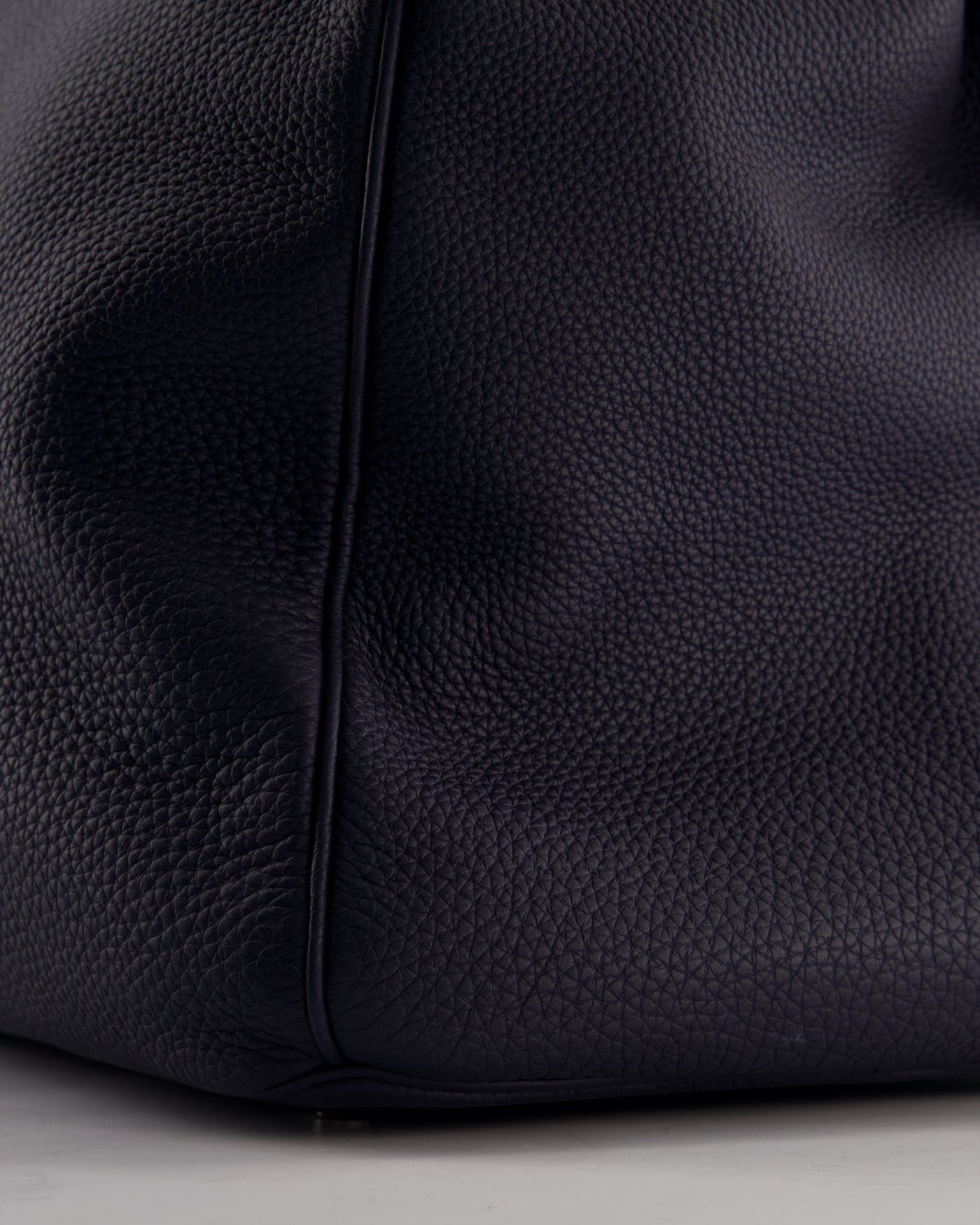 *RARE* Hermes HAC Bag 40 in Bleu Abysse Togo Leather With Palladium Hardware - Product Image 14