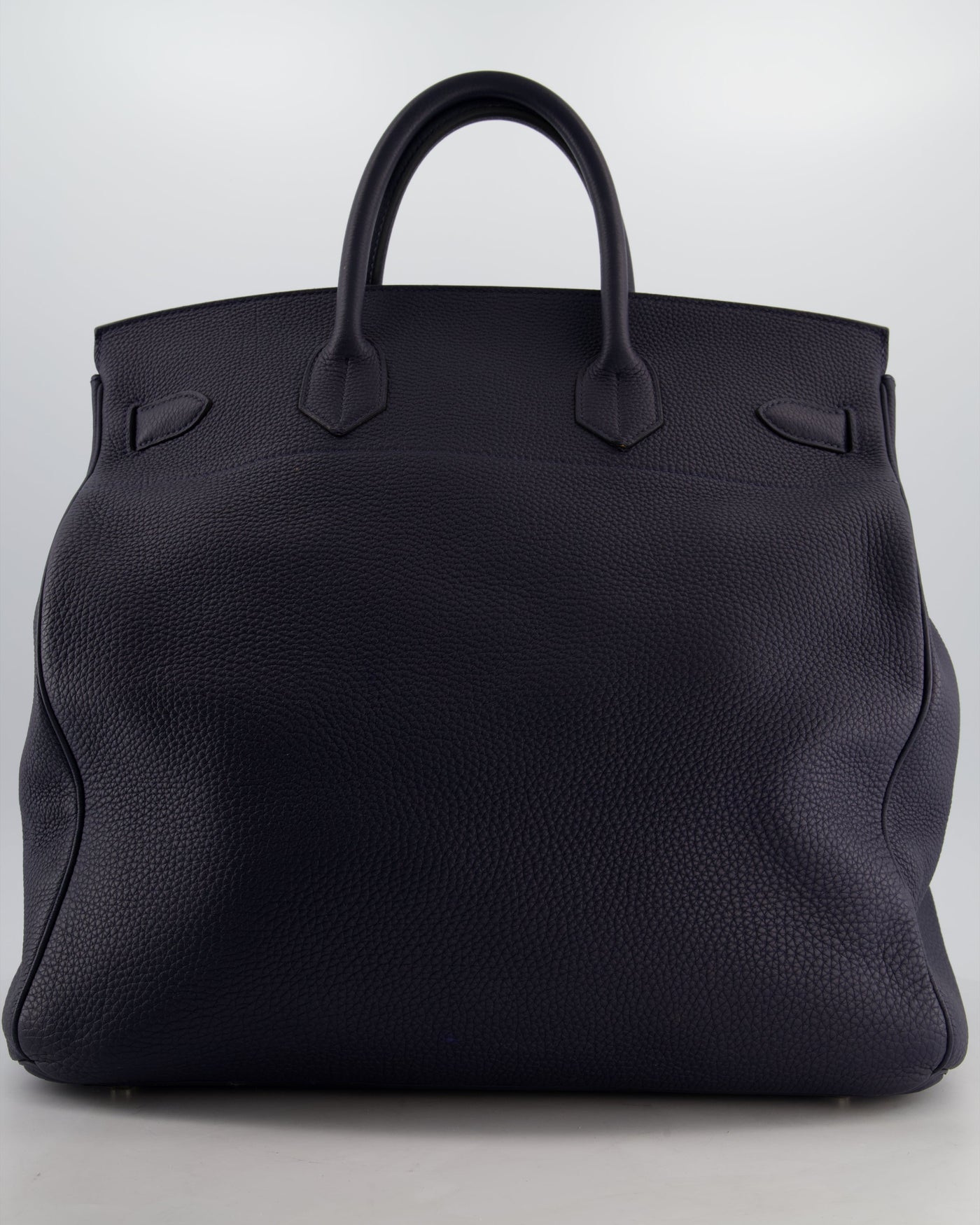 *RARE* Hermes HAC Bag 40 in Bleu Abysse Togo Leather With Palladium Hardware - Product Image 7