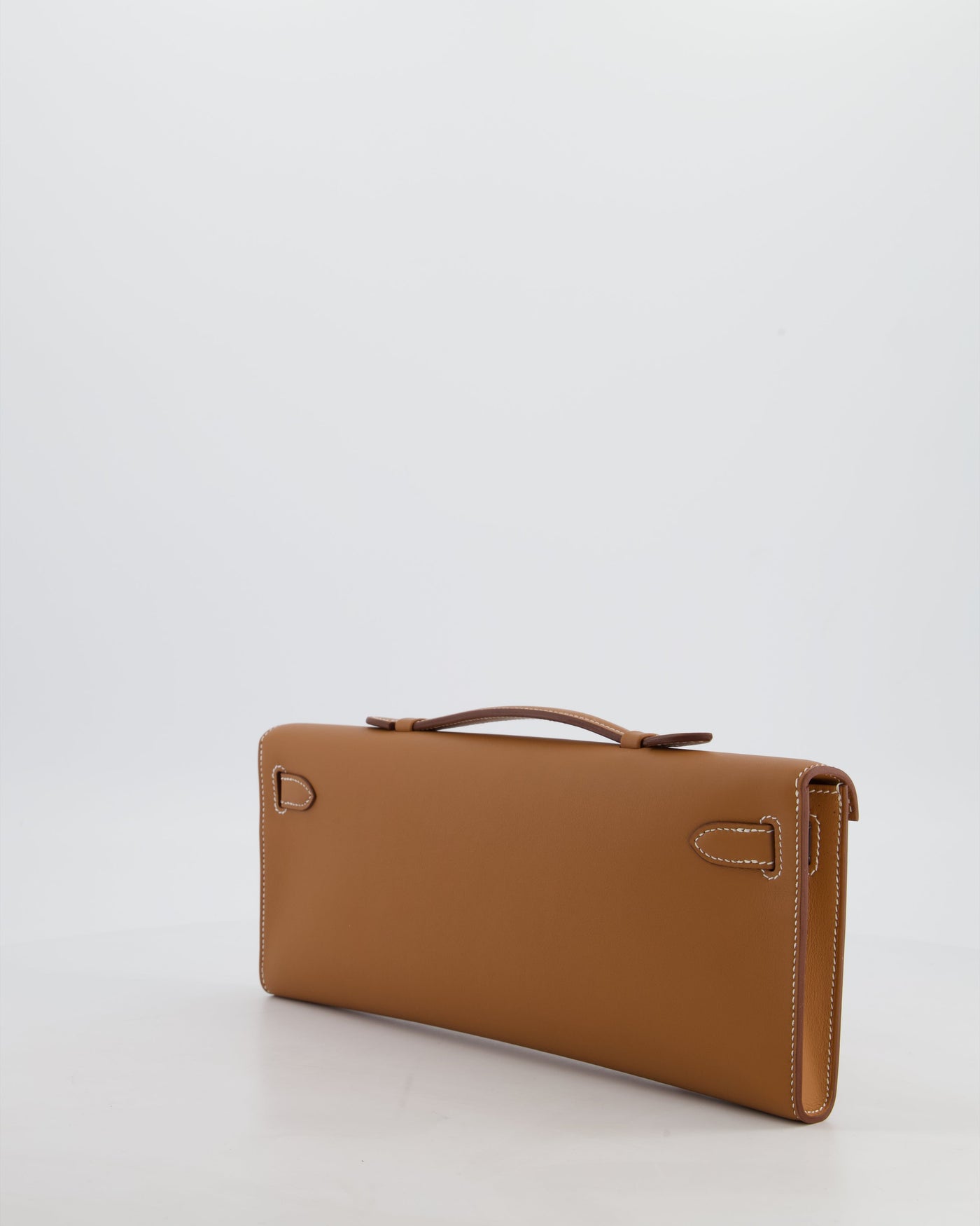 *HOT & RARE* Hermes Kelly Cut Bag in Gold Swift Leather with Palladium Hardware in Gold
