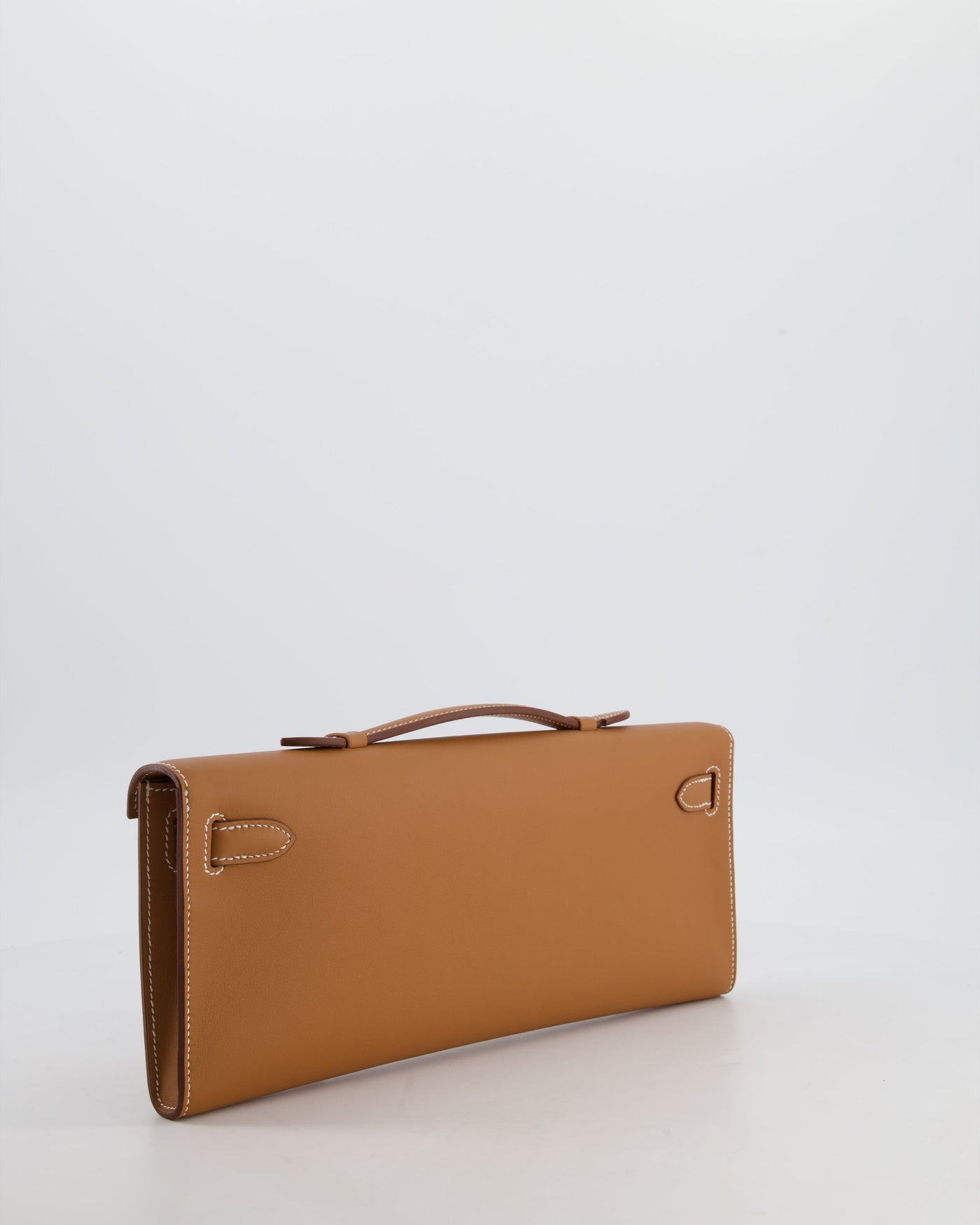 *HOT & RARE* Hermes Kelly Cut Bag in Gold Swift Leather with Palladium Hardware in Gold