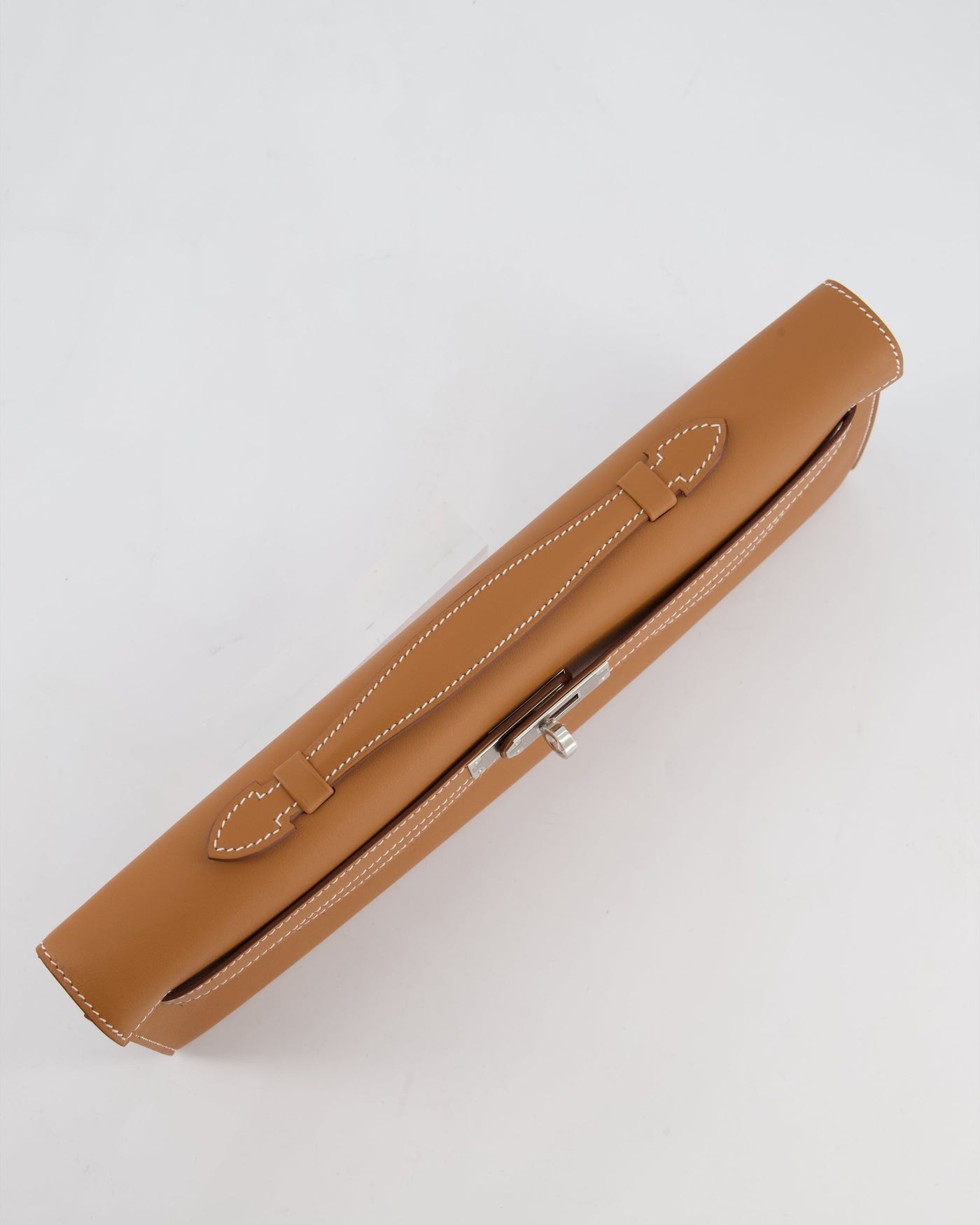 *HOT & RARE* Hermes Kelly Cut Bag in Gold Swift Leather with Palladium Hardware in Gold