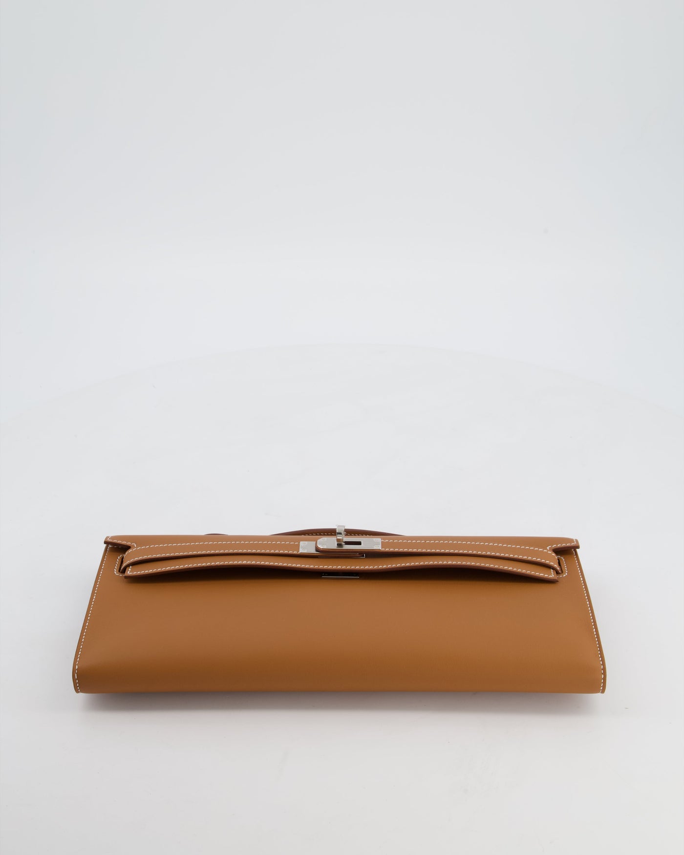 *HOT & RARE* Hermes Kelly Cut Bag in Gold Swift Leather with Palladium Hardware in Gold