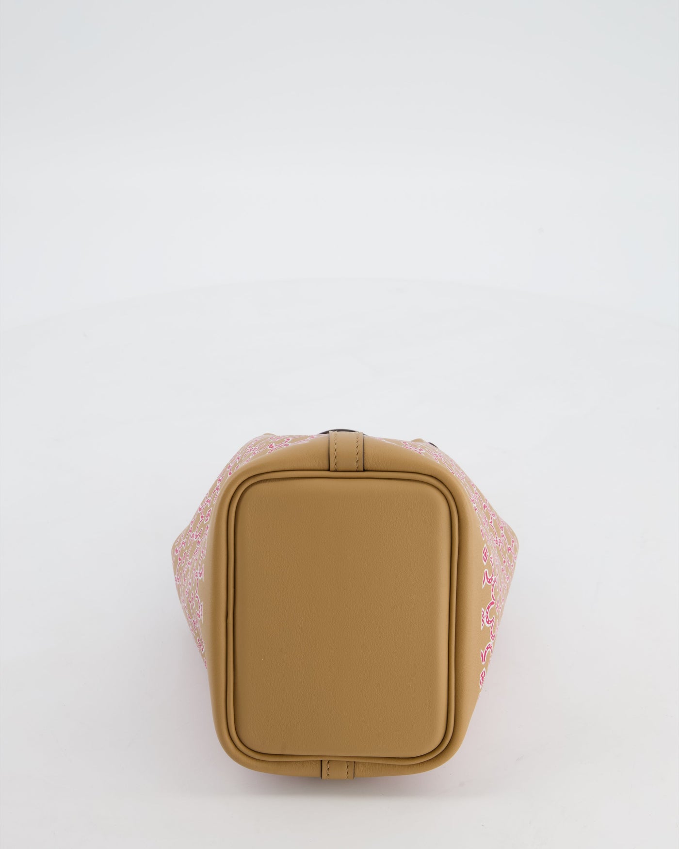 Hermes Micro Picotin 14 Lucky Daisy Bag in Blanc, Chai & Framboise Swift Leather with Palladium Hardware - Product Image 15