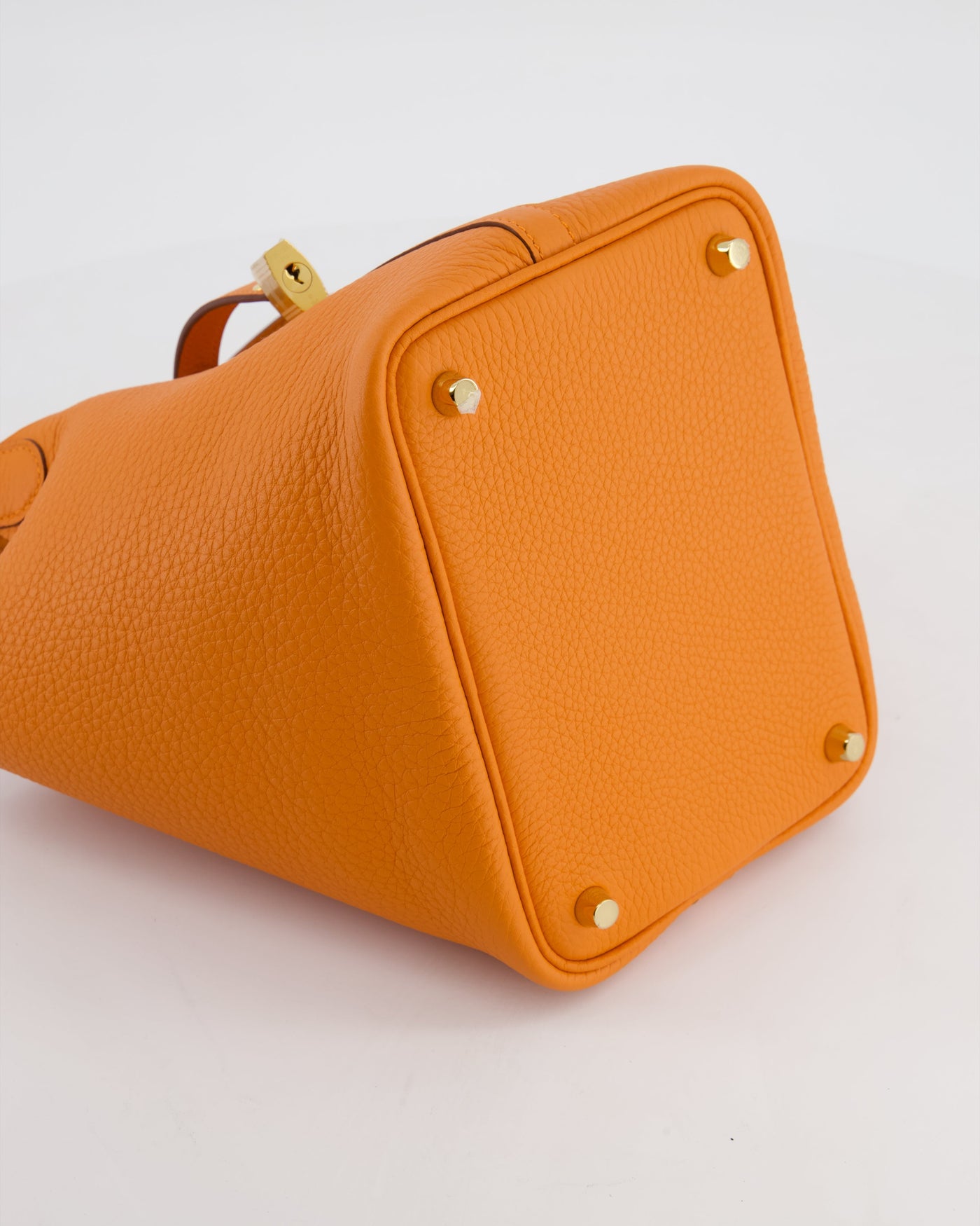 Hermes Picotin Lock 18 Bag in Orange H Taurillon Clemence Leather with Gold Hardware - Product Image 15