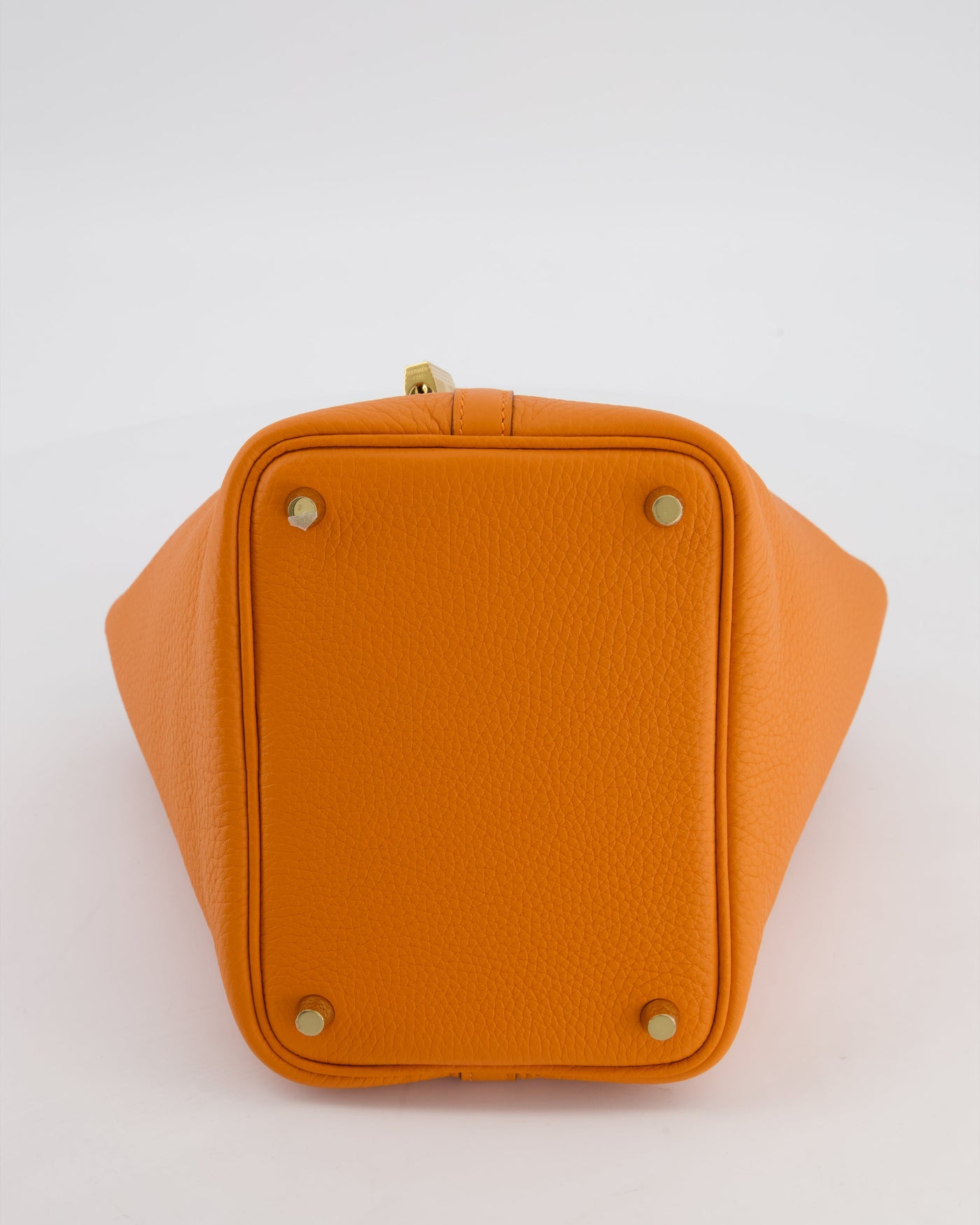 Hermes Picotin Lock 18 Bag in Orange H Taurillon Clemence Leather with Gold Hardware - Product Image 16