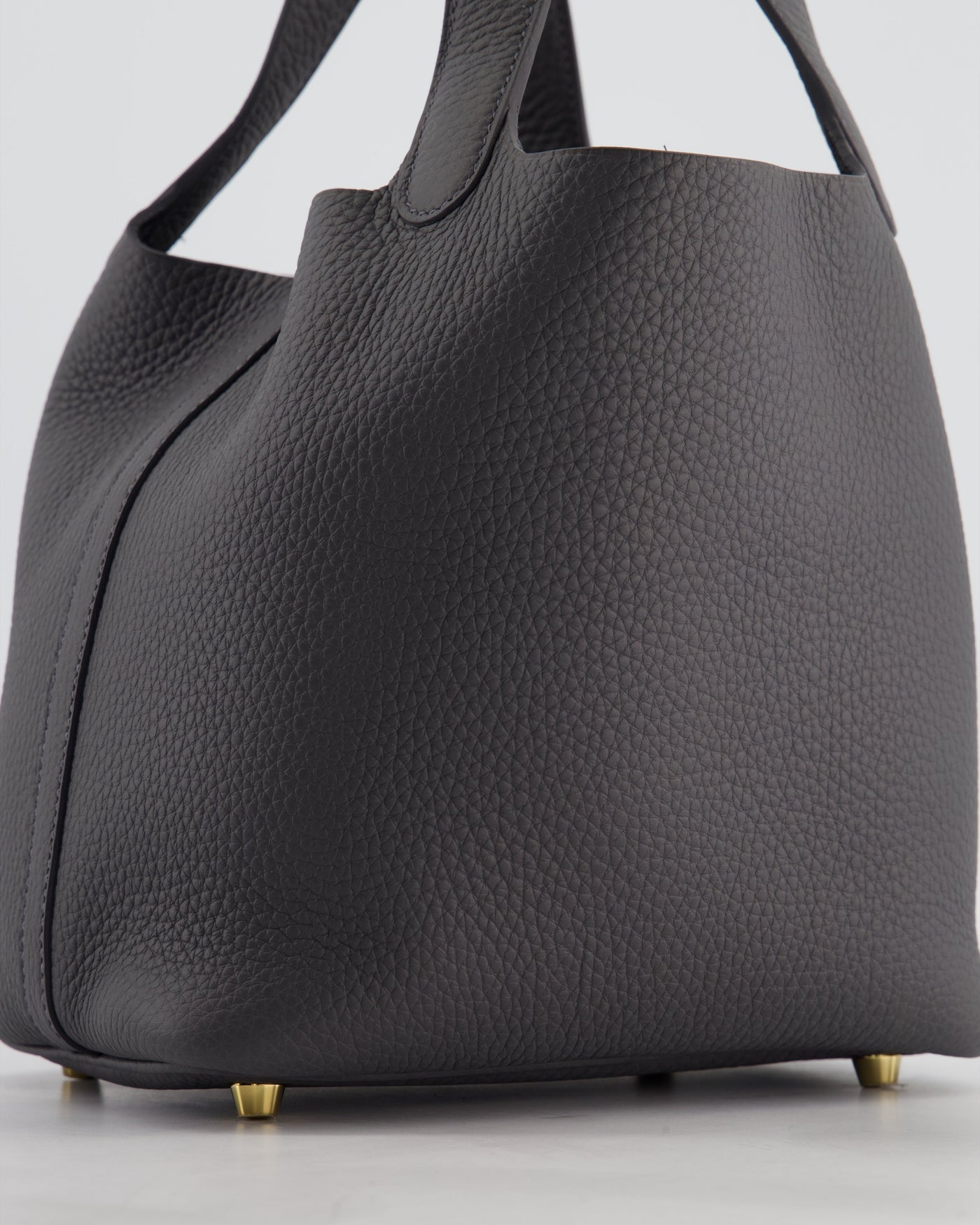 Hermes Picotin Lock 18 Bag in Ardoise Clemence Leather with Permabrass Hardware - Product Image 11
