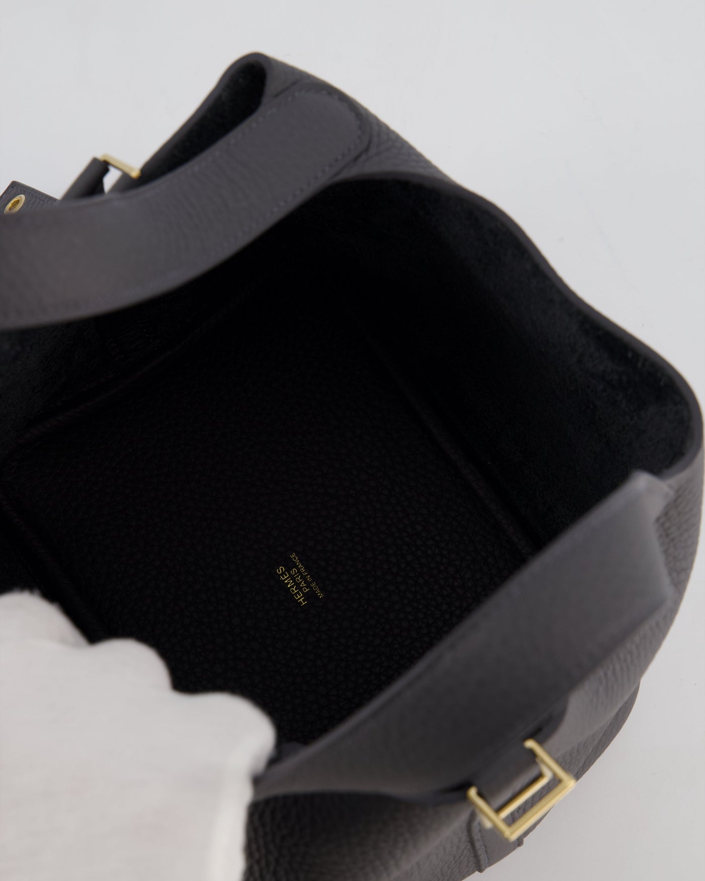 Hermes Picotin Lock 18 Bag in Ardoise Clemence Leather with Permabrass Hardware - Product Image 14