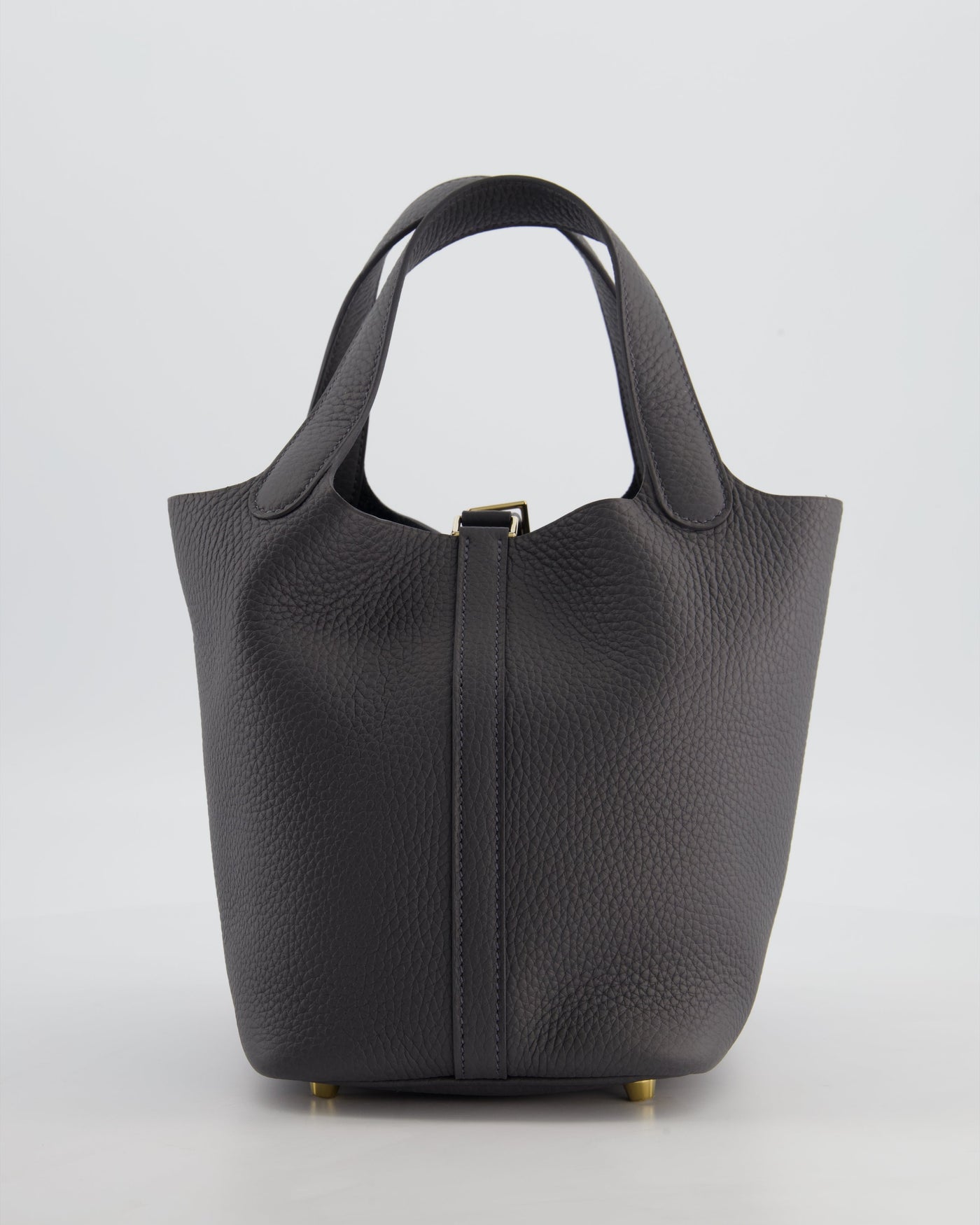 Hermes Picotin Lock 18 Bag in Ardoise Clemence Leather with Permabrass Hardware - Product Image 5