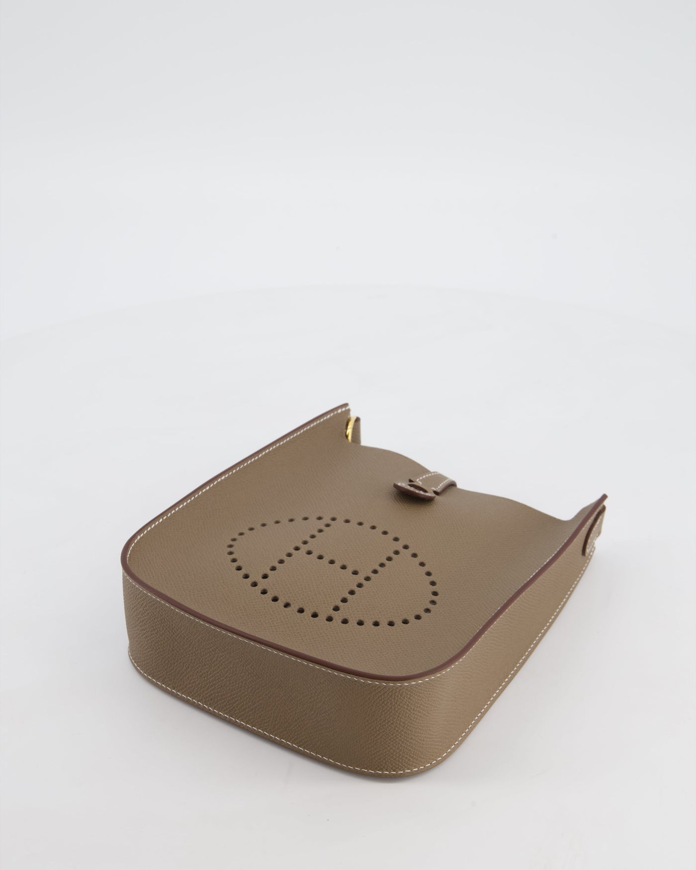 Hermes Mini Evelyne Sellier Bag in Etoupe Epsom Leather with Gold Hardware - Product Image 18