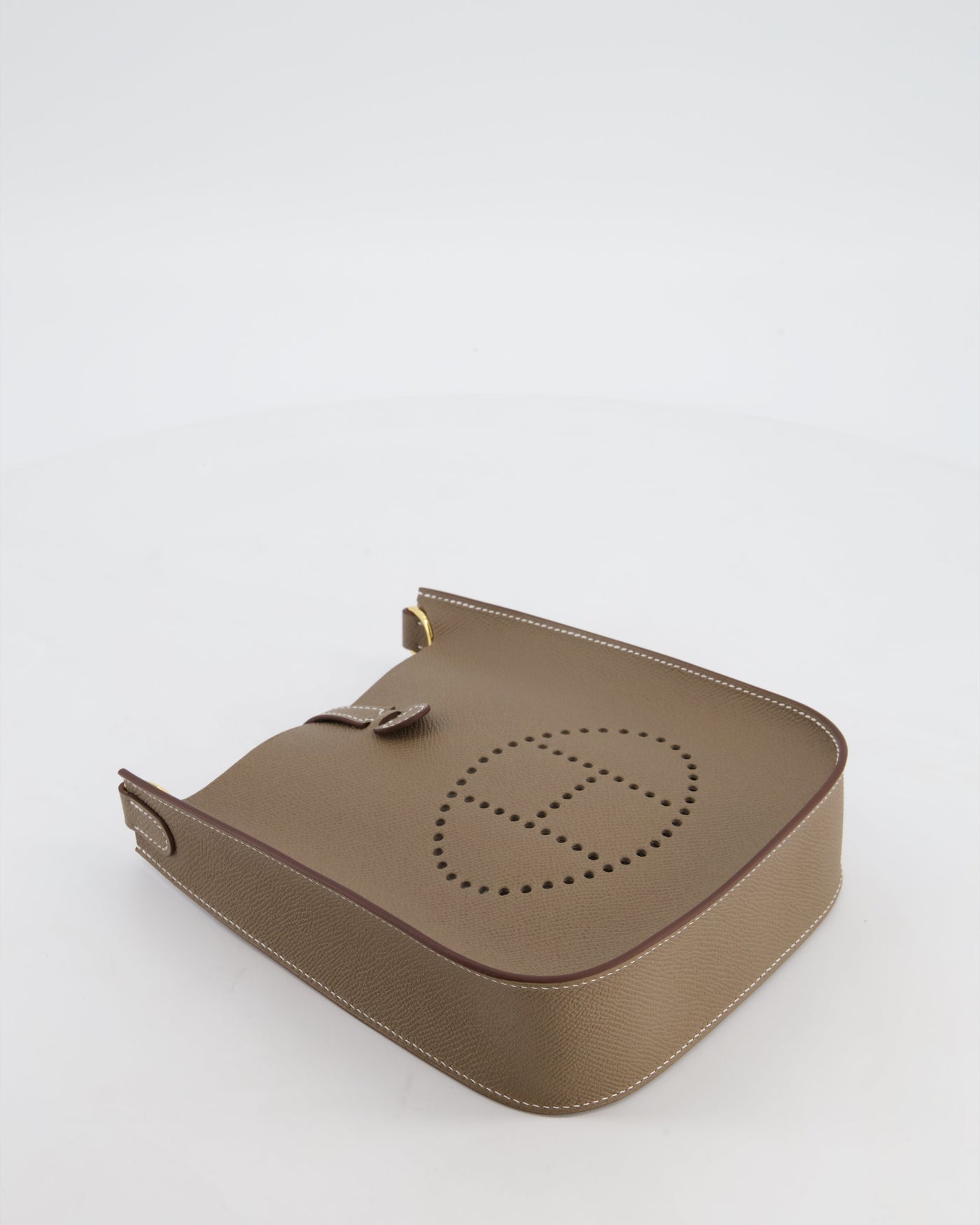 Hermes Mini Evelyne Sellier Bag in Etoupe Epsom Leather with Gold Hardware - Product Image 19