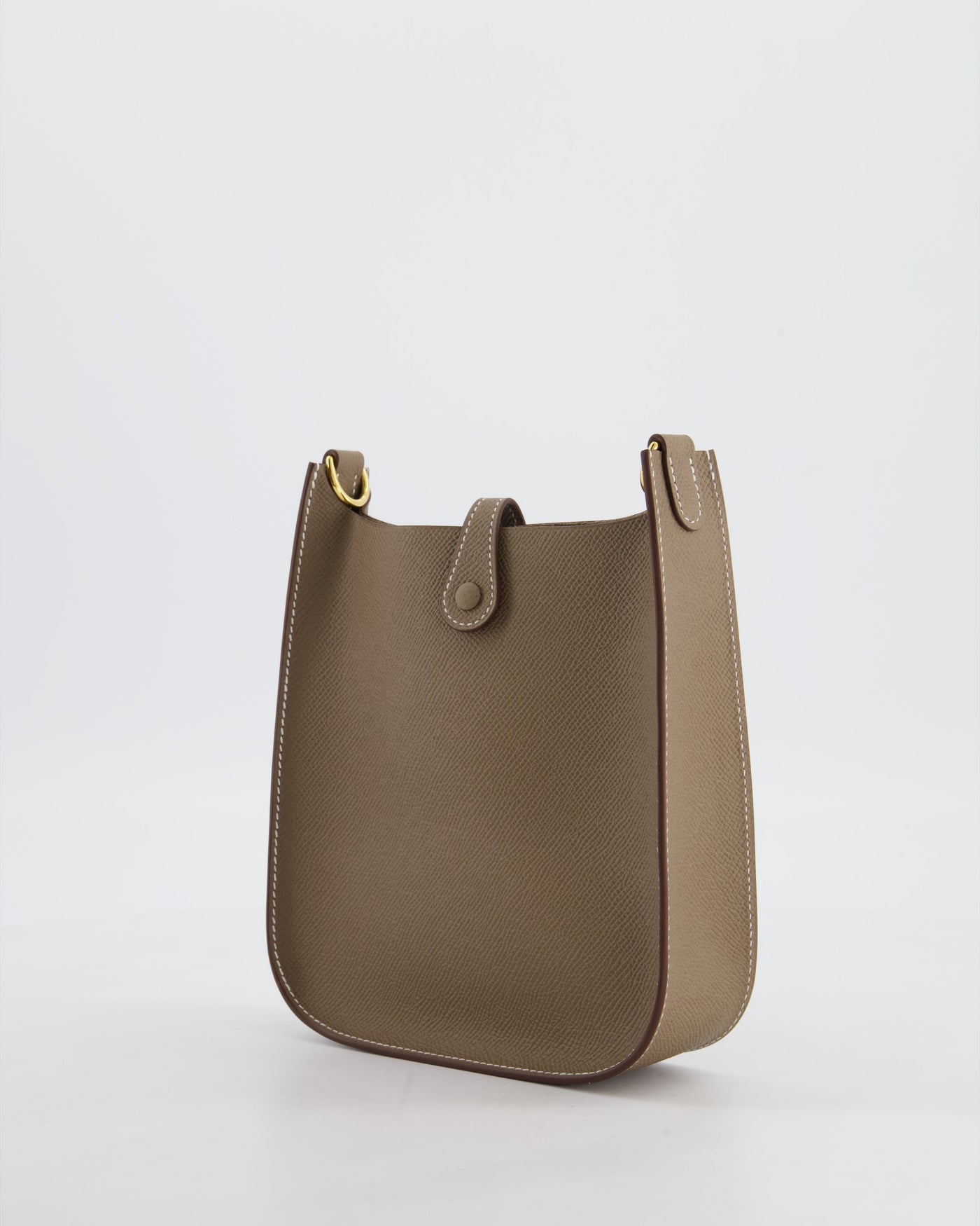 Hermes Mini Evelyne Sellier Bag in Etoupe Epsom Leather with Gold Hardware - Product Image 5