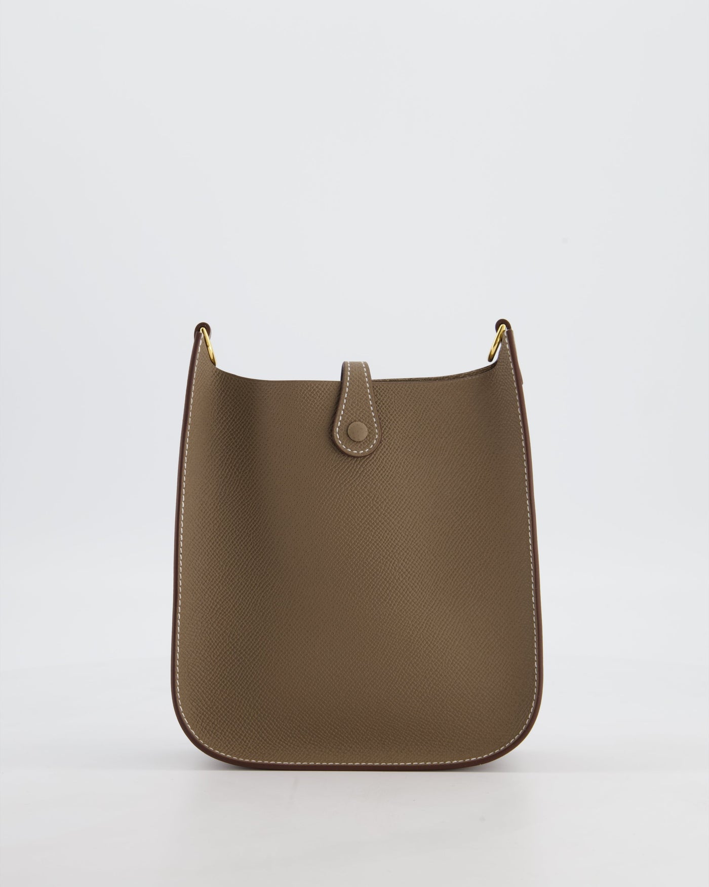 Hermes Mini Evelyne Sellier Bag in Etoupe Epsom Leather with Gold Hardware - Product Image 6