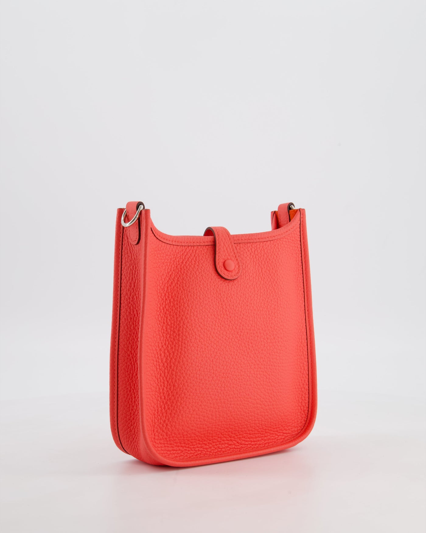 Hermes Mini Evelyne Bag in Rose Texas Clemence Leather with Palladium Hardware - Product Image 9