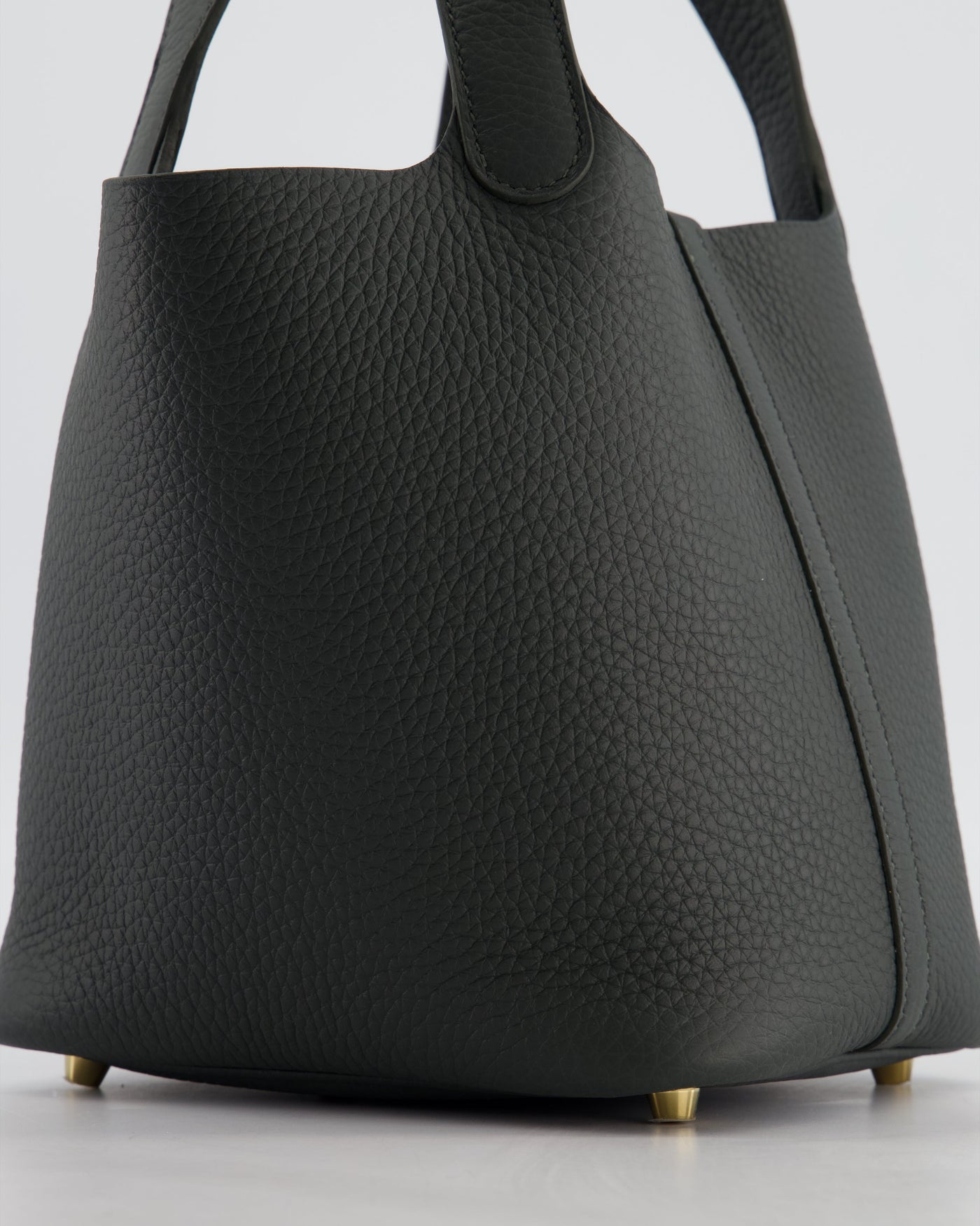 Hermes Picotin Lock 18 Bag in Vert Mangrove Clemence Leather with Permabrass Hardware - Product Image 13
