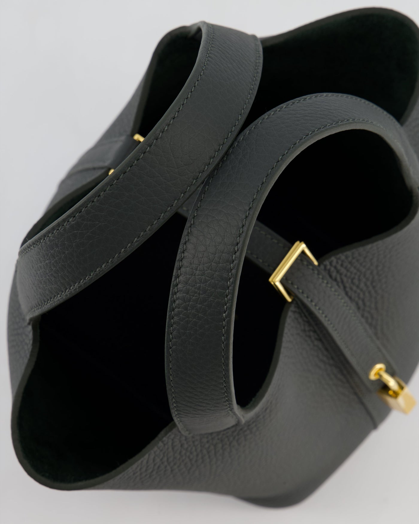 Hermes Picotin Lock 18 Bag in Vert Mangrove Clemence Leather with Permabrass Hardware - Product Image 14