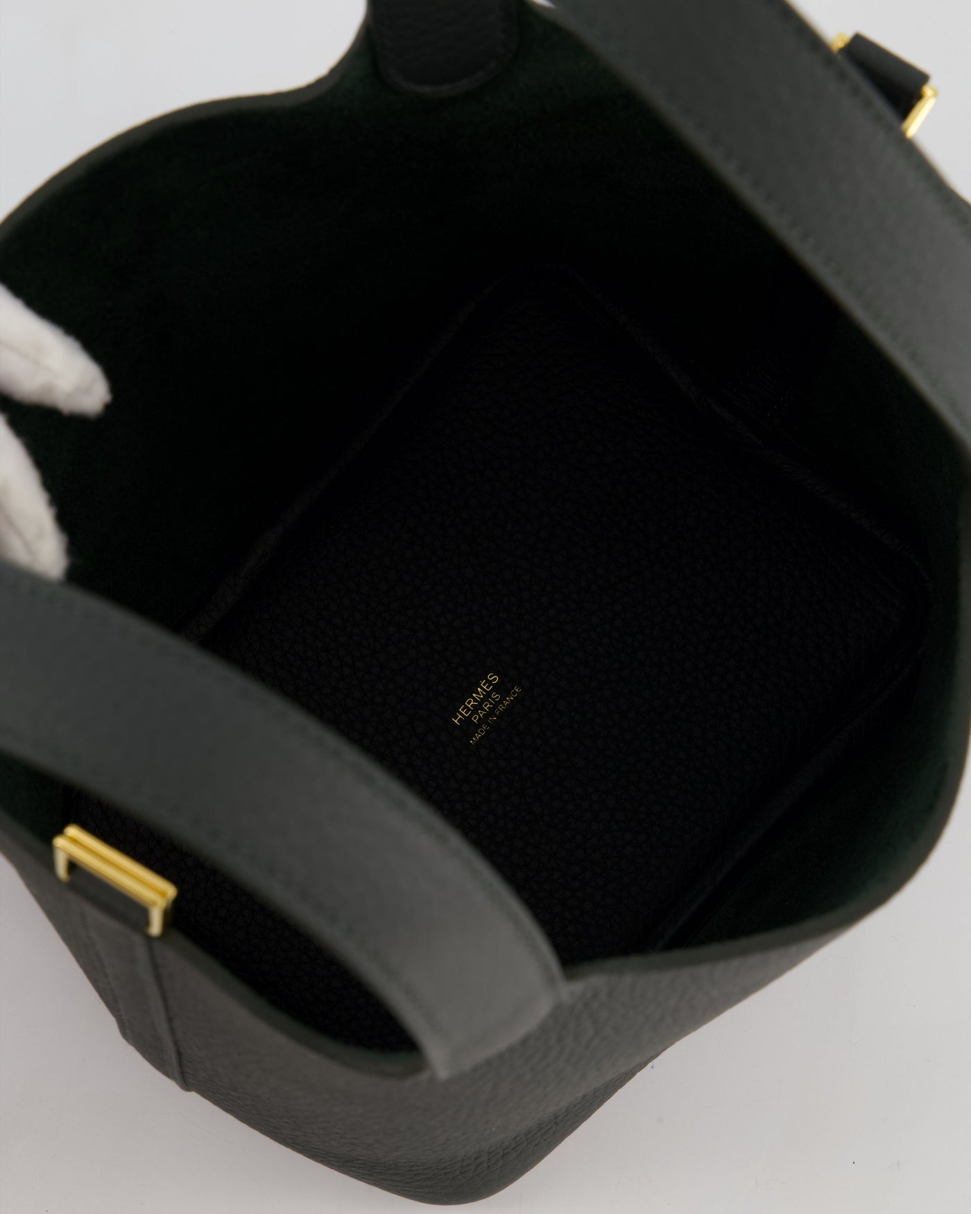 Hermes Picotin Lock 18 Bag in Vert Mangrove Clemence Leather with Permabrass Hardware - Product Image 16