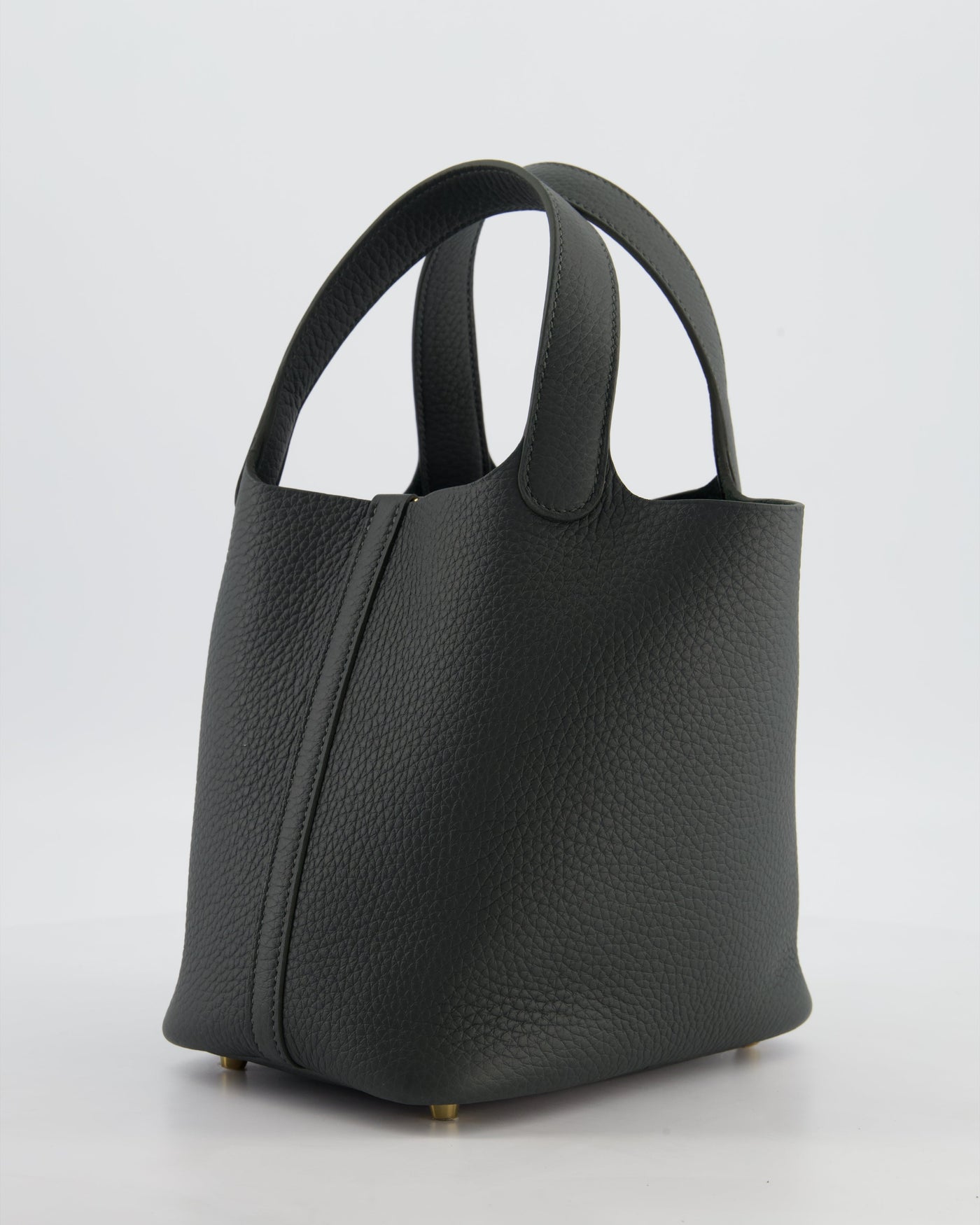 Hermes Picotin Lock 18 Bag in Vert Mangrove Clemence Leather with Permabrass Hardware - Product Image 6