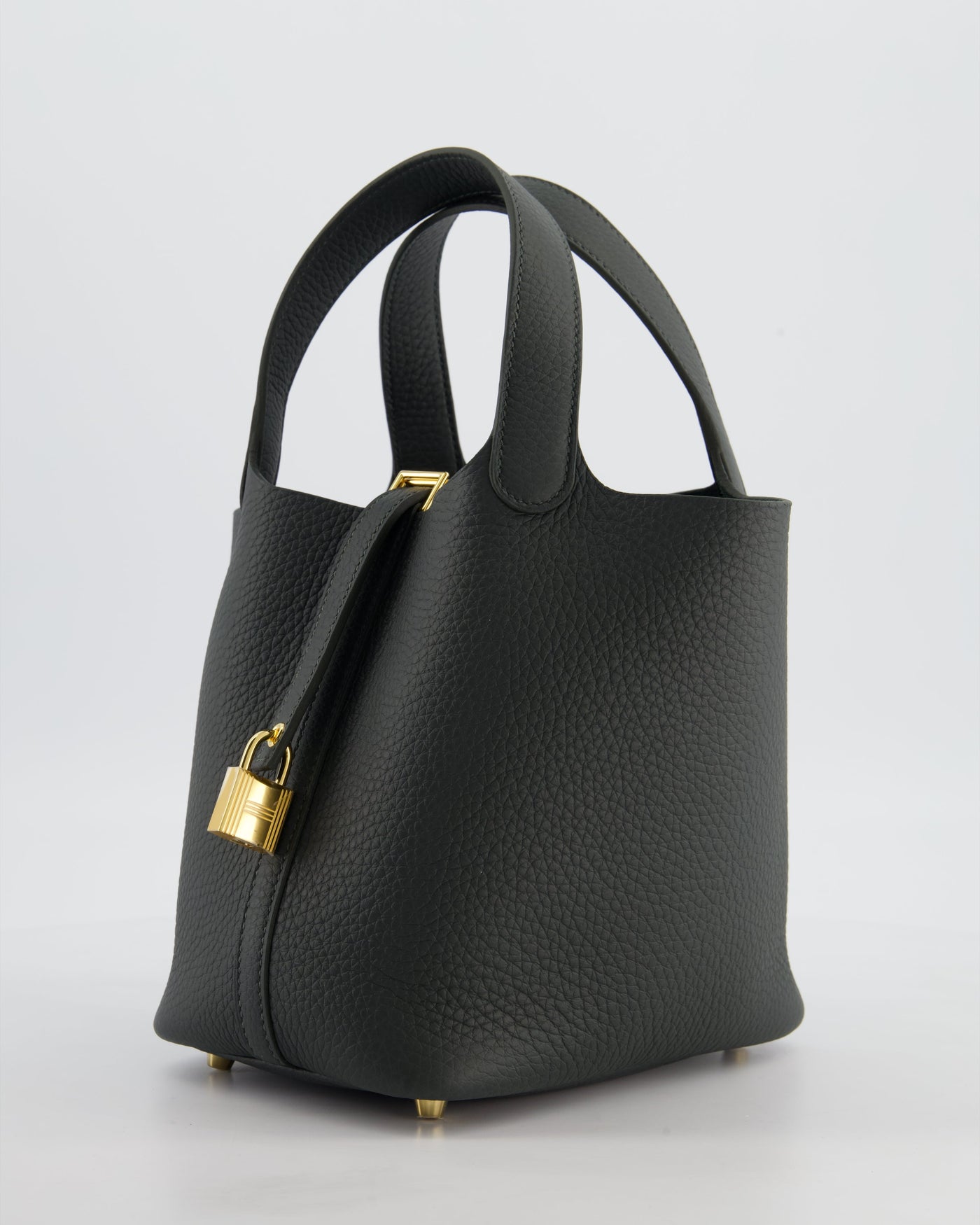 Hermes Picotin Lock 18 Bag in Vert Mangrove Clemence Leather with Permabrass Hardware - Product Image 3