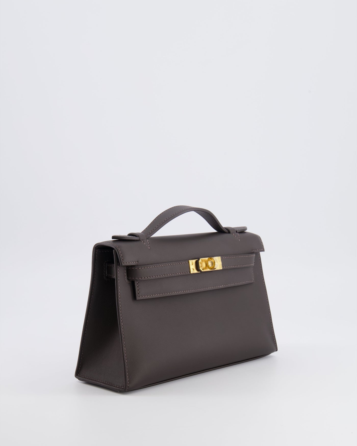 *RARE* Hermes Kelly Pochette Bag in Bai Brun Swift Leather with Gold Hardware - Product Image 2